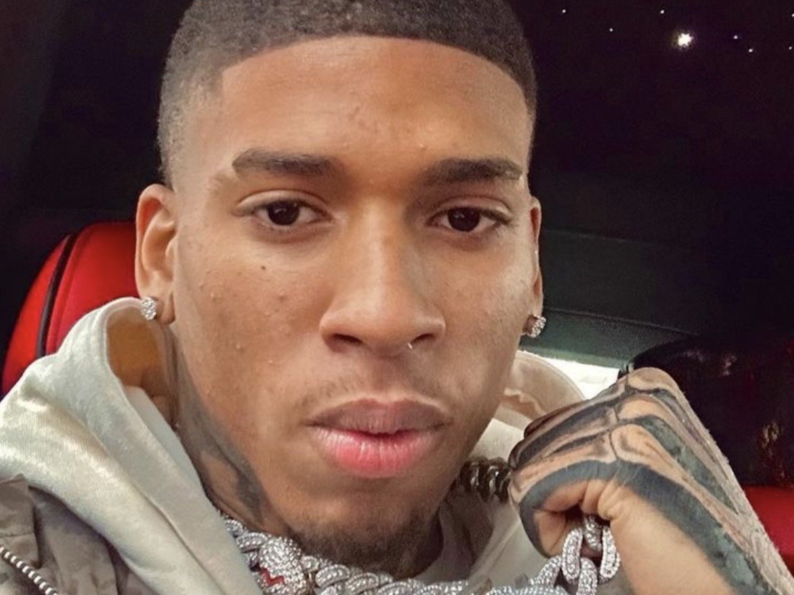 NLE Choppa The Memphis rap heavyweight is completely zoning out in