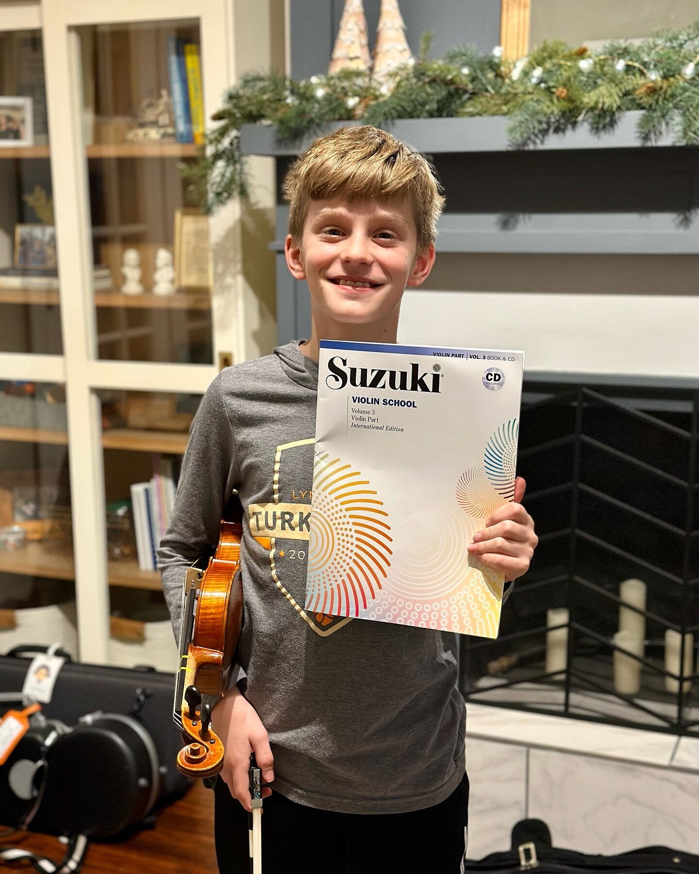 Congratulations to Dominic on graduating Suzuki Book 2! This young man stays always shows up to lessons prepared and never fails to makes me laugh with his fun sense of humor. I am excited to watch how we grow together in Book 3!