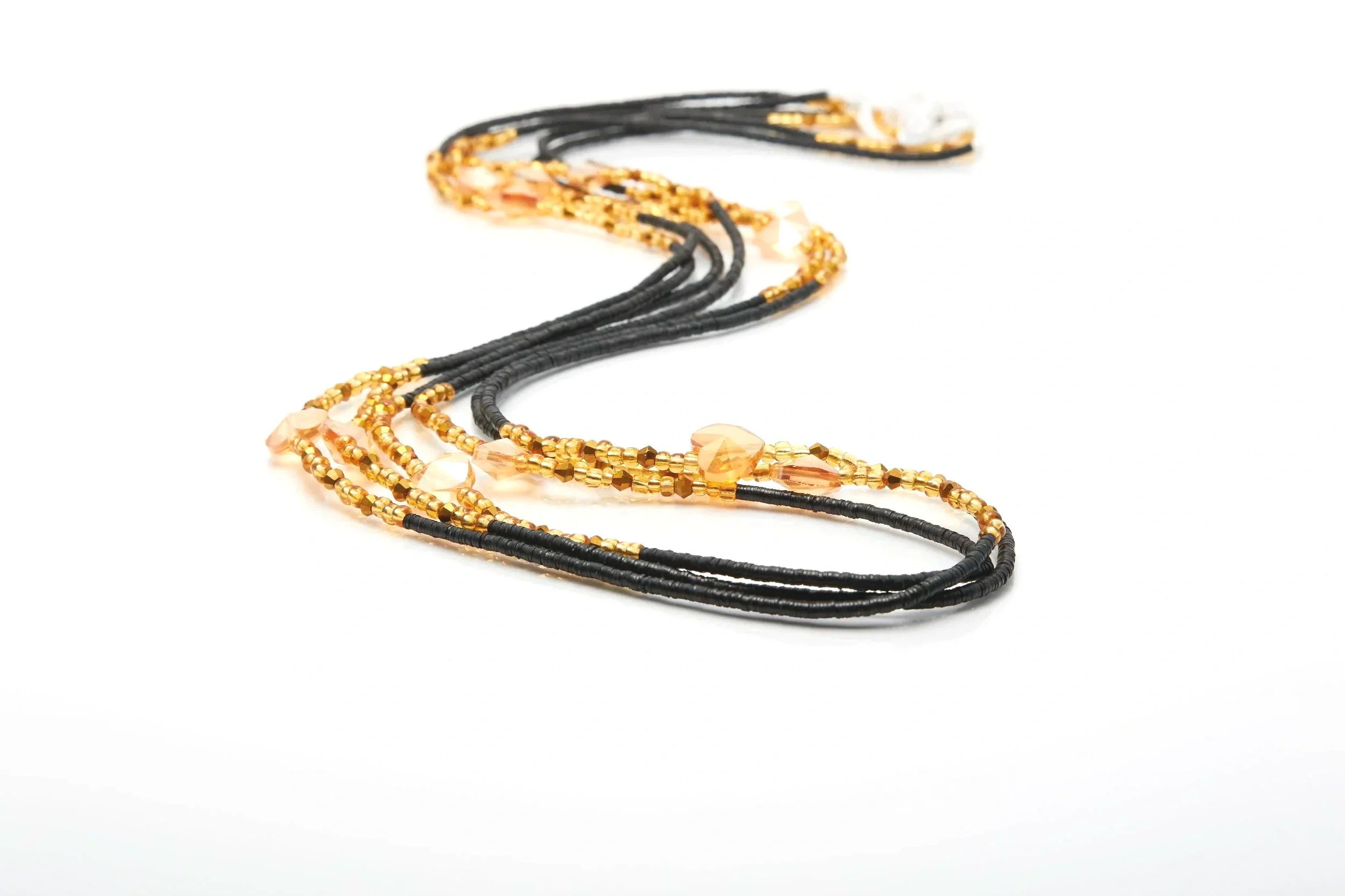 Ghana Waist Beads - Champagne Heart - Waist Beads UK 
