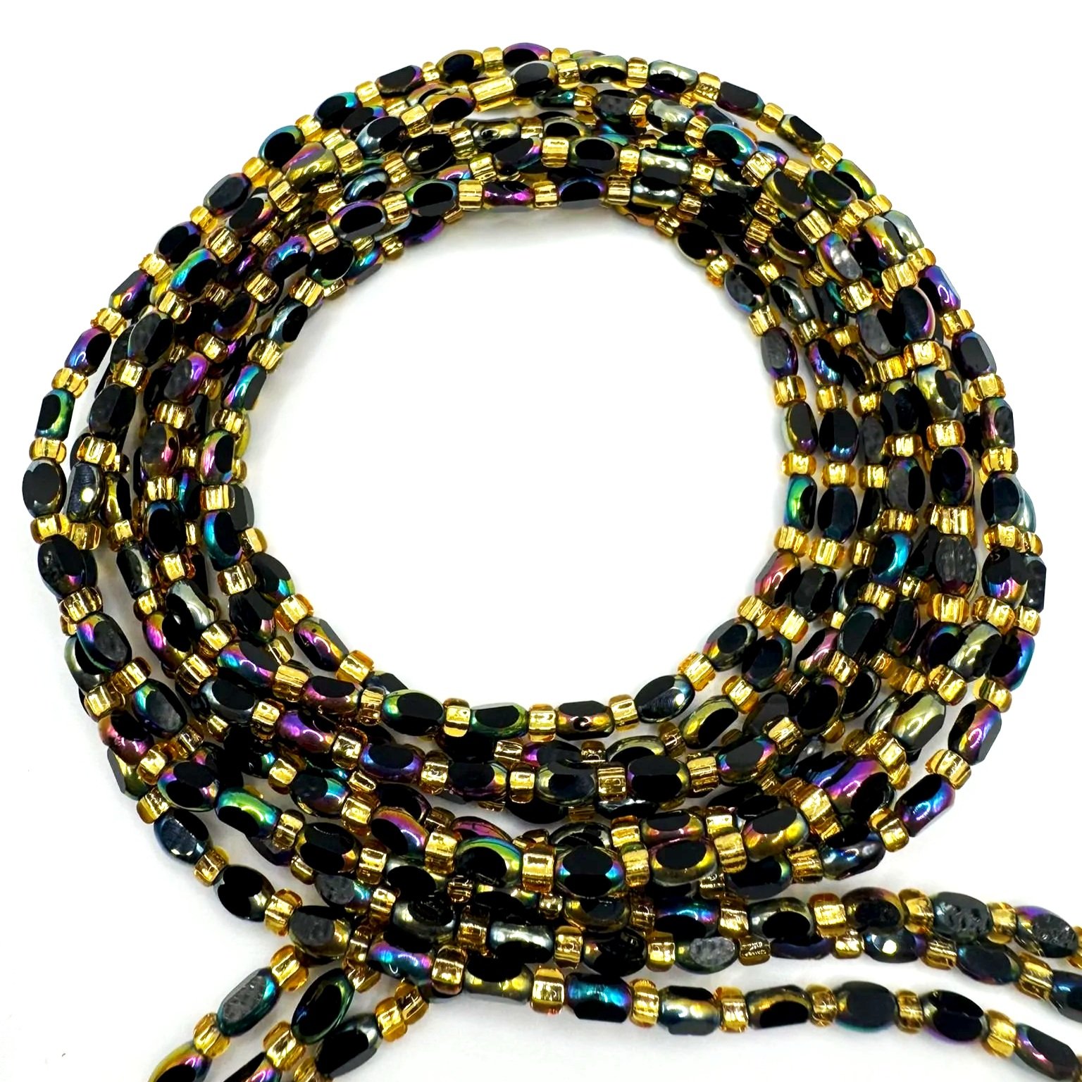Cosmic Aura Oval Waist Beads
