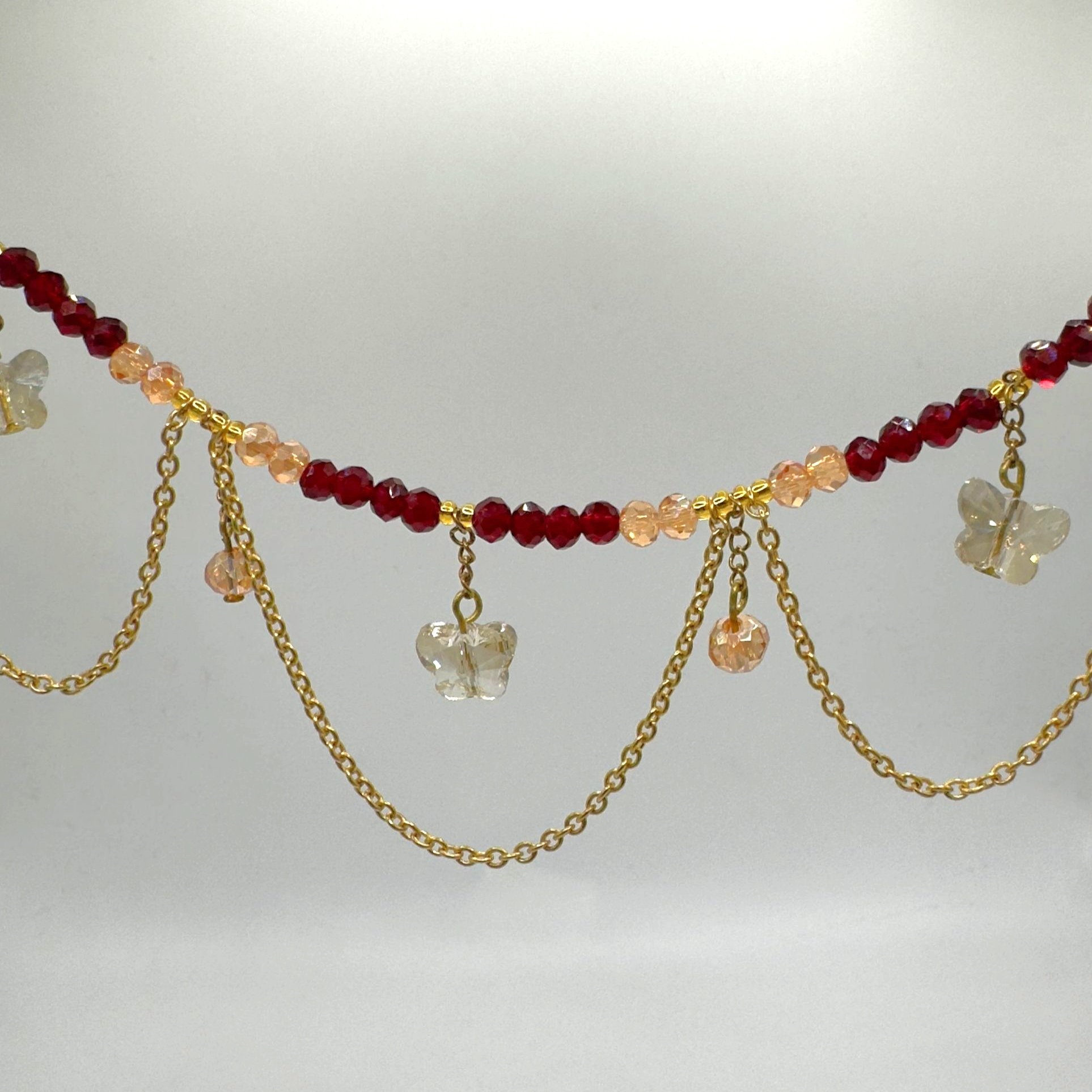 Classic Red Butterfly Effect Waist Beads