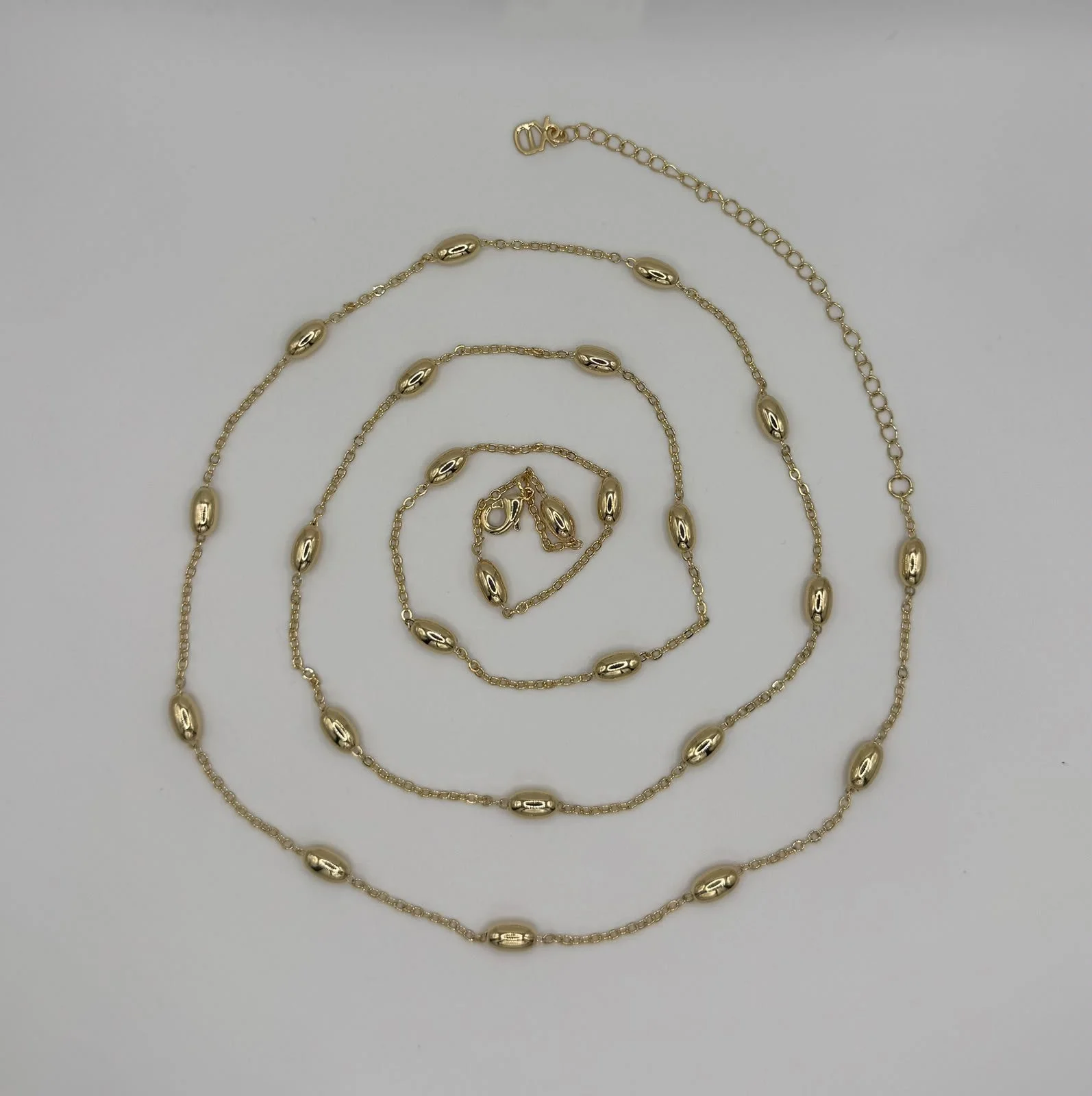 Gold Bead Glow Waist Chain