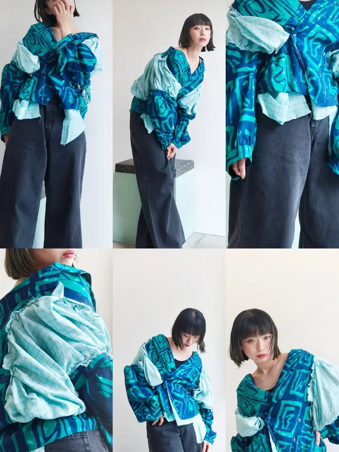 Londoner 80s Shirt 🪩
From a Past life to a New Shape! 
Exclusively available 
at
@000_kyoto 💙💚🩵