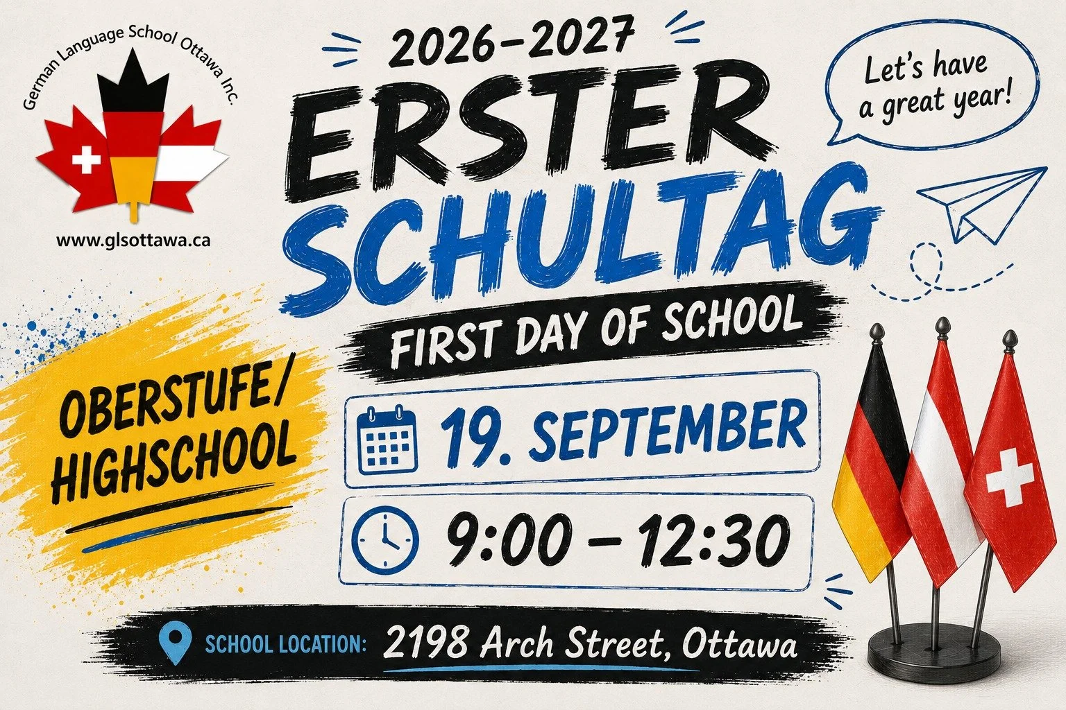 19. September: Erster Schultag f&uuml;r die Oberstufe.
__________________________

September 19: First day of school for Highschool.