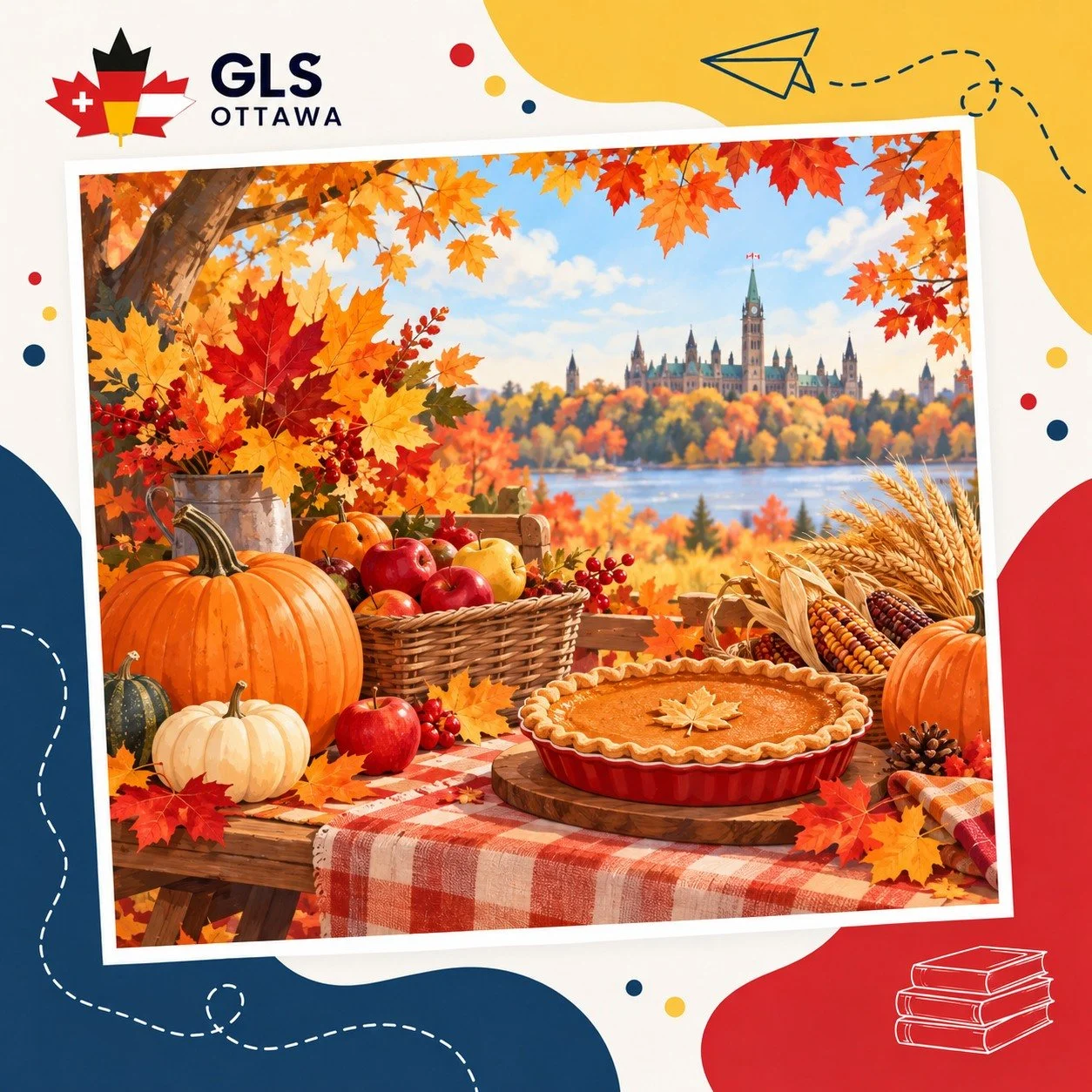 Diesen Samstag findet kein Unterricht statt. Wir w&uuml;nschen allen GLS-Familien ein sch&ouml;nes Thanksgiving-Wochenende und eine erholsame Zeit mit ihren Liebsten.
────────────────────────────
There are no classes this Saturday. We wish all GLS fa