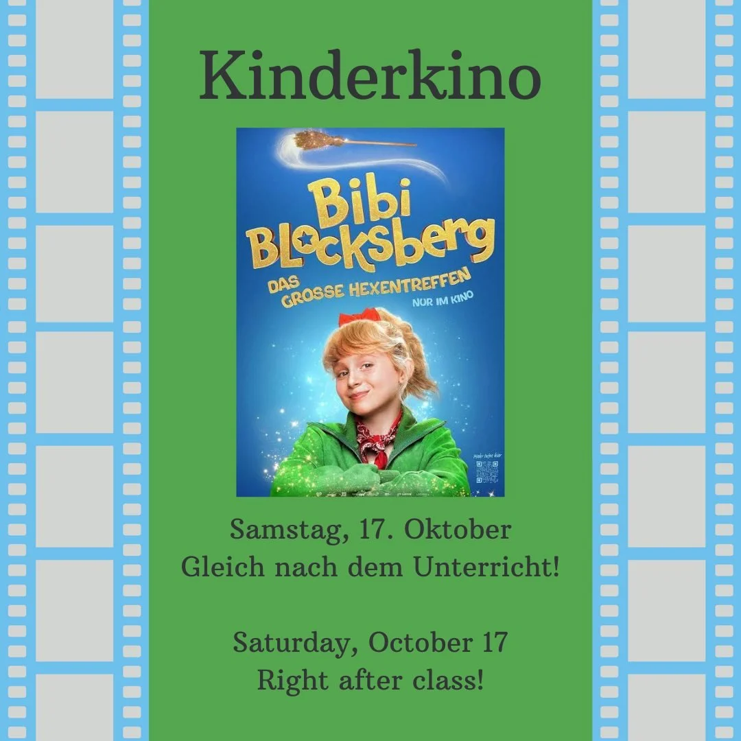 Nicht vergessen, heute ist Kinderkino! Bis nachher!
__________________

Don't forget, today is Kinderkino! See you later!