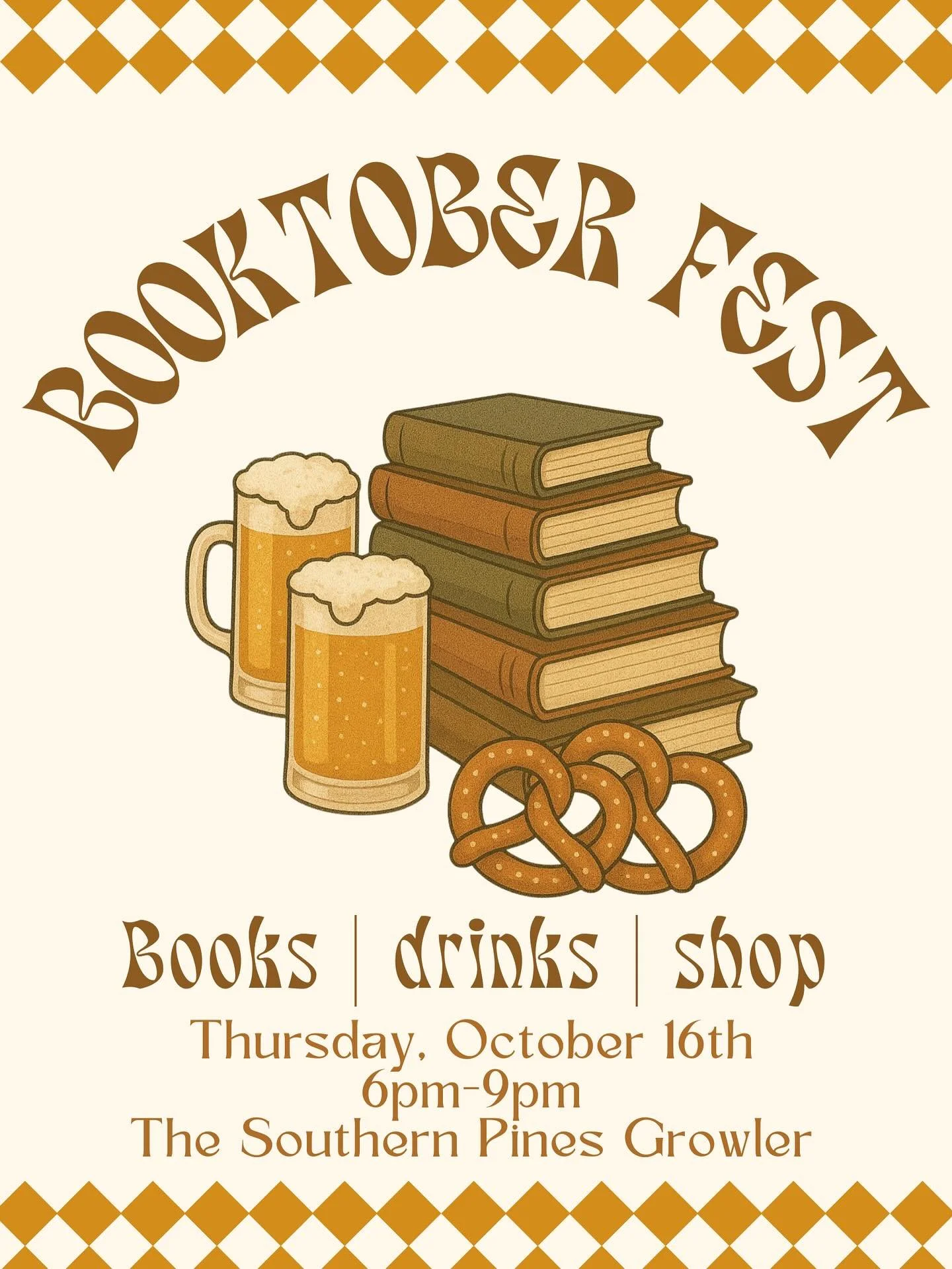 Another boozy book fair is coming!🍻✨
Booktober Fest on October 16th from 6pm-9pm! 
Come hang out with us! Shop, grab a drink, and snag some tasty eats from the food truck. Maybe we can even talk about the next ball? 👀