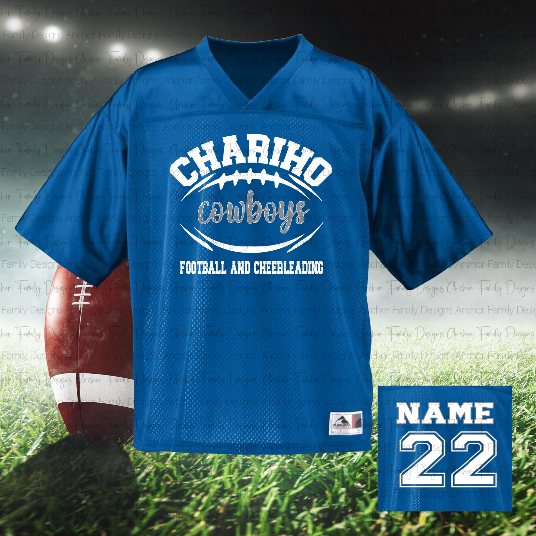 Chariho Cowboys Customized Replica Stadium Jersey — Anchor Family Designs
