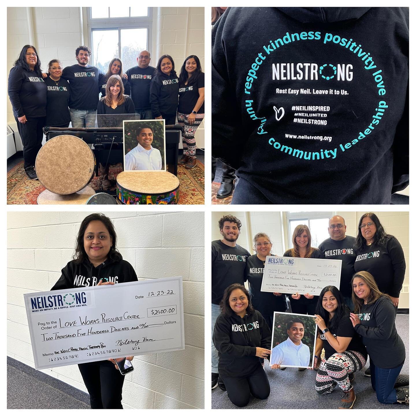 We were so incredibly proud today to donate $2,500 to Love Works Resource Center in support of the Neil C. Patel Music Therapy Program which launched earlier this year to provide music therapy to children and families in our community that cannot oth