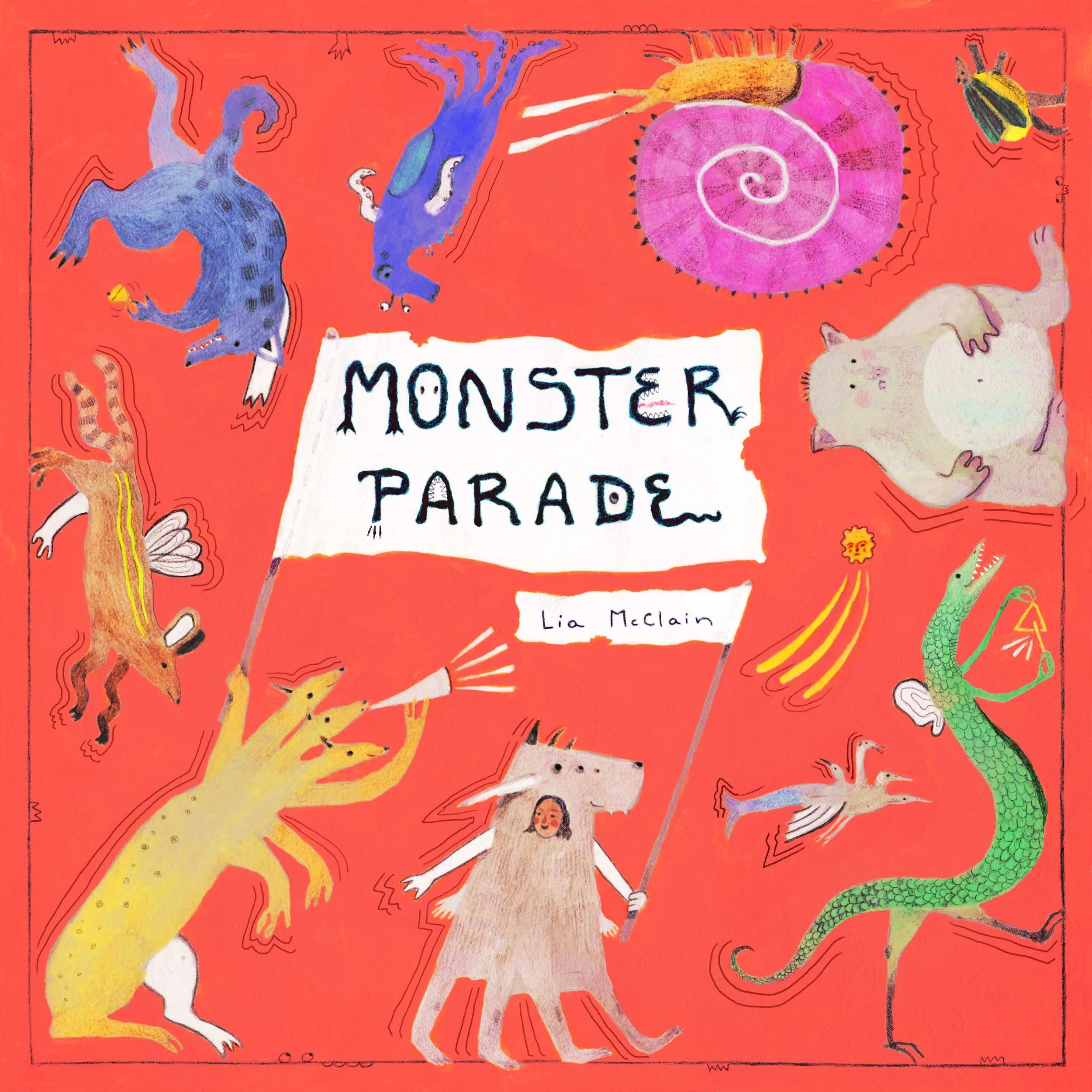 "Monster Parade", prompt from The Imagined Book Cover challenge 2023