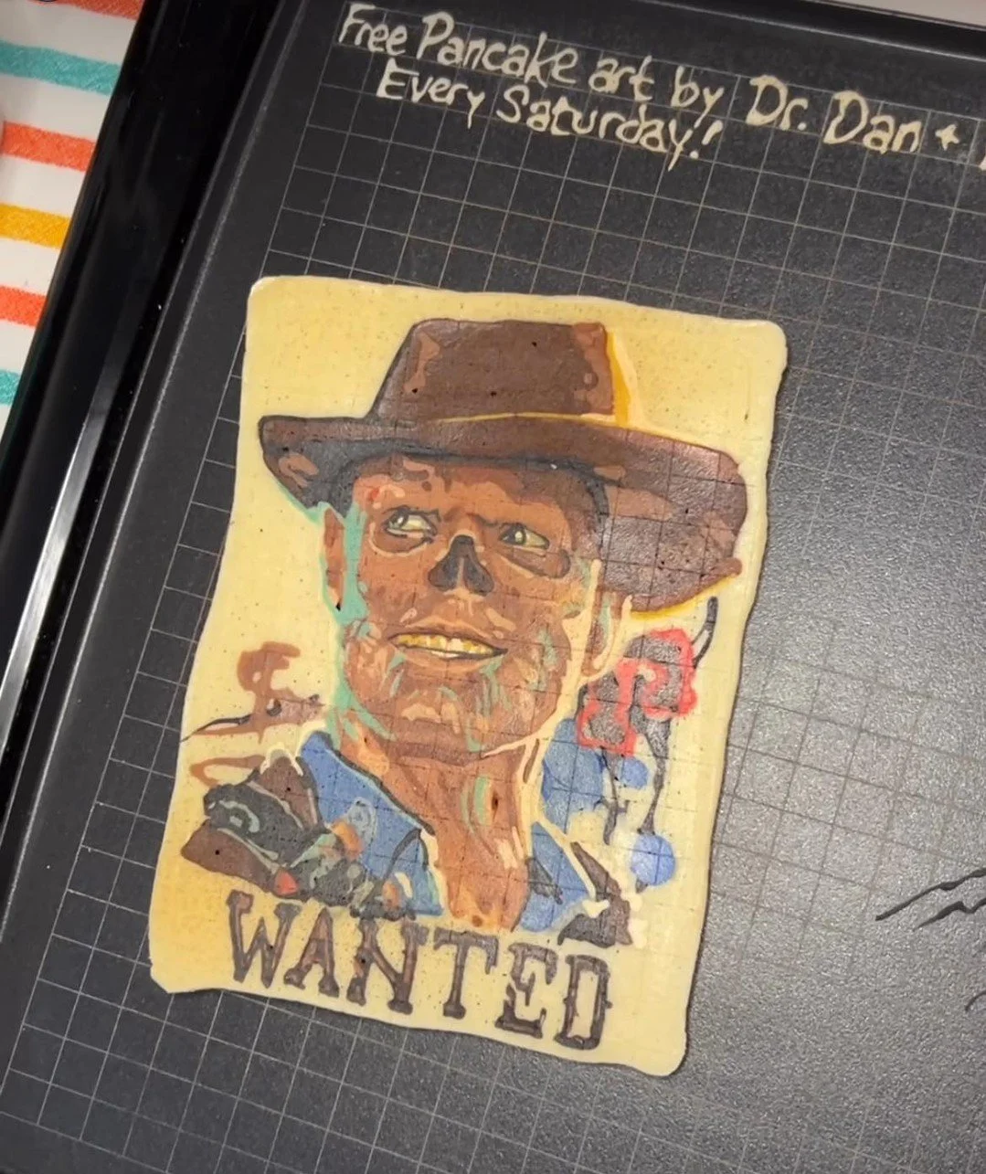 It's Saturday METAL BRUNCH from 11am-2pm,  and The Joy of Pancakes  @thejoyofpancakes is here making pancake art so good, you might fall out of your seat! Start dreaming up what pancake art masterpiece you will have them make for you! 1 free pancake 