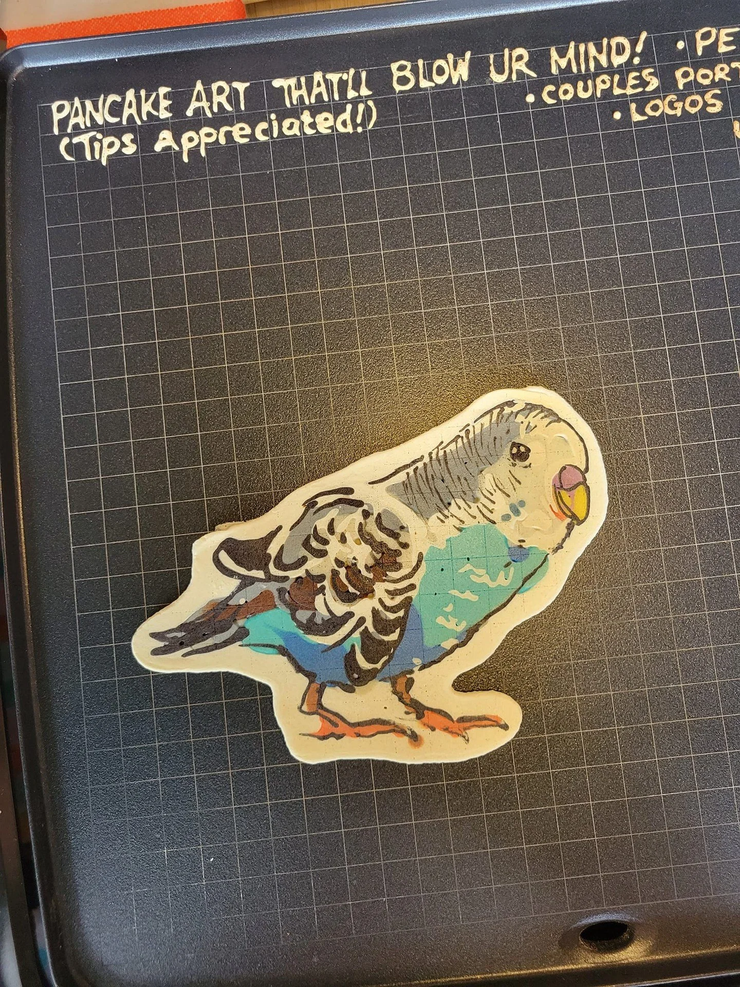 Bird up! It's Saturday METAL BRUNCH from 11am-2pm, and The Joy of Pancakes @thejoyofpancakes is here making free edible pancake art for all customers. Start dreaming up what pancake art masterpiece you will have them make for you! 1 free pancake for 