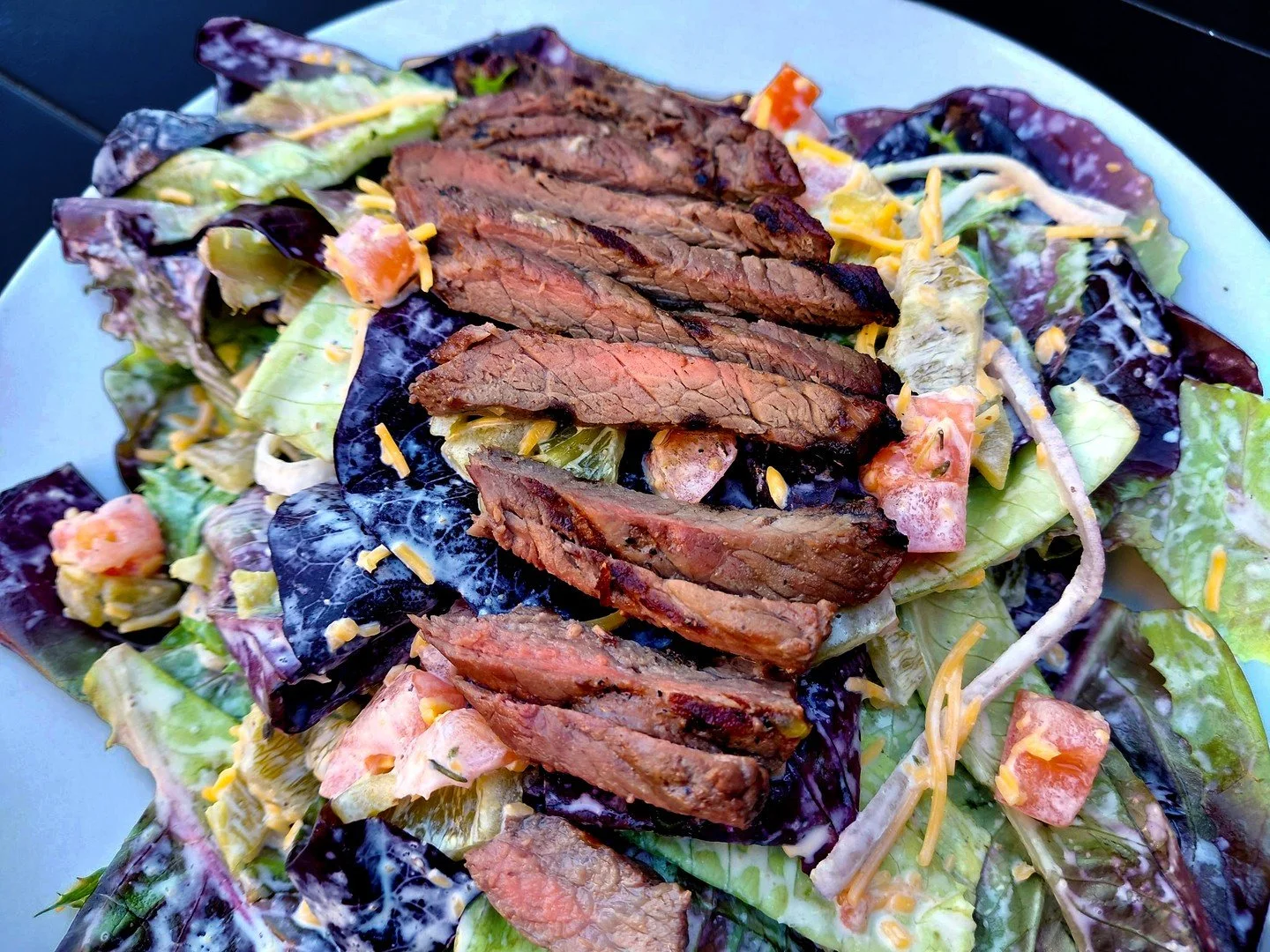 Don't miss our Eat Crow WEEKLY SPECIAL &bull;🥩 False Spring Steak Salad 🥗: Quarter-pound sirloin steak over a bed of mixed greens, tossed with house-made ranch, red onions, tomatoes, cheddar cheese, and green chilis - $19. Available through Sunday,