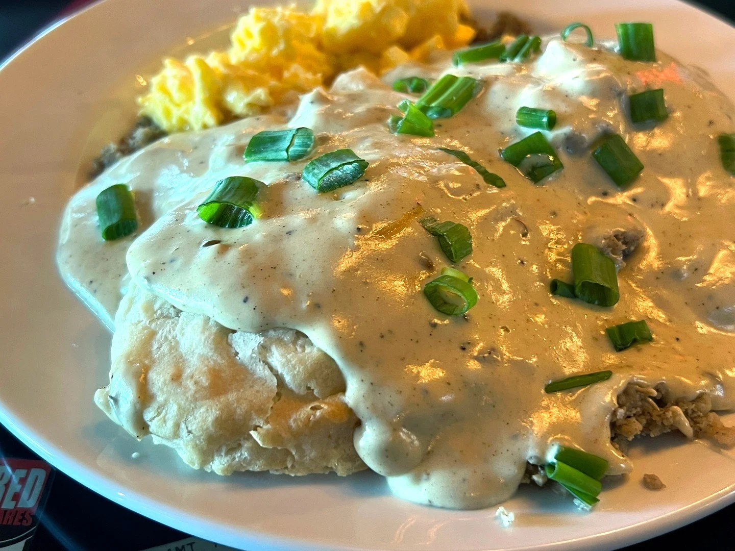 Saturday METAL BRUNCH from 11 AM to 2 PM! Try our BISCUITS AND GRAVY: fluffy biscuits topped with creamy white sausage gravy and two eggs cooked any style you like.