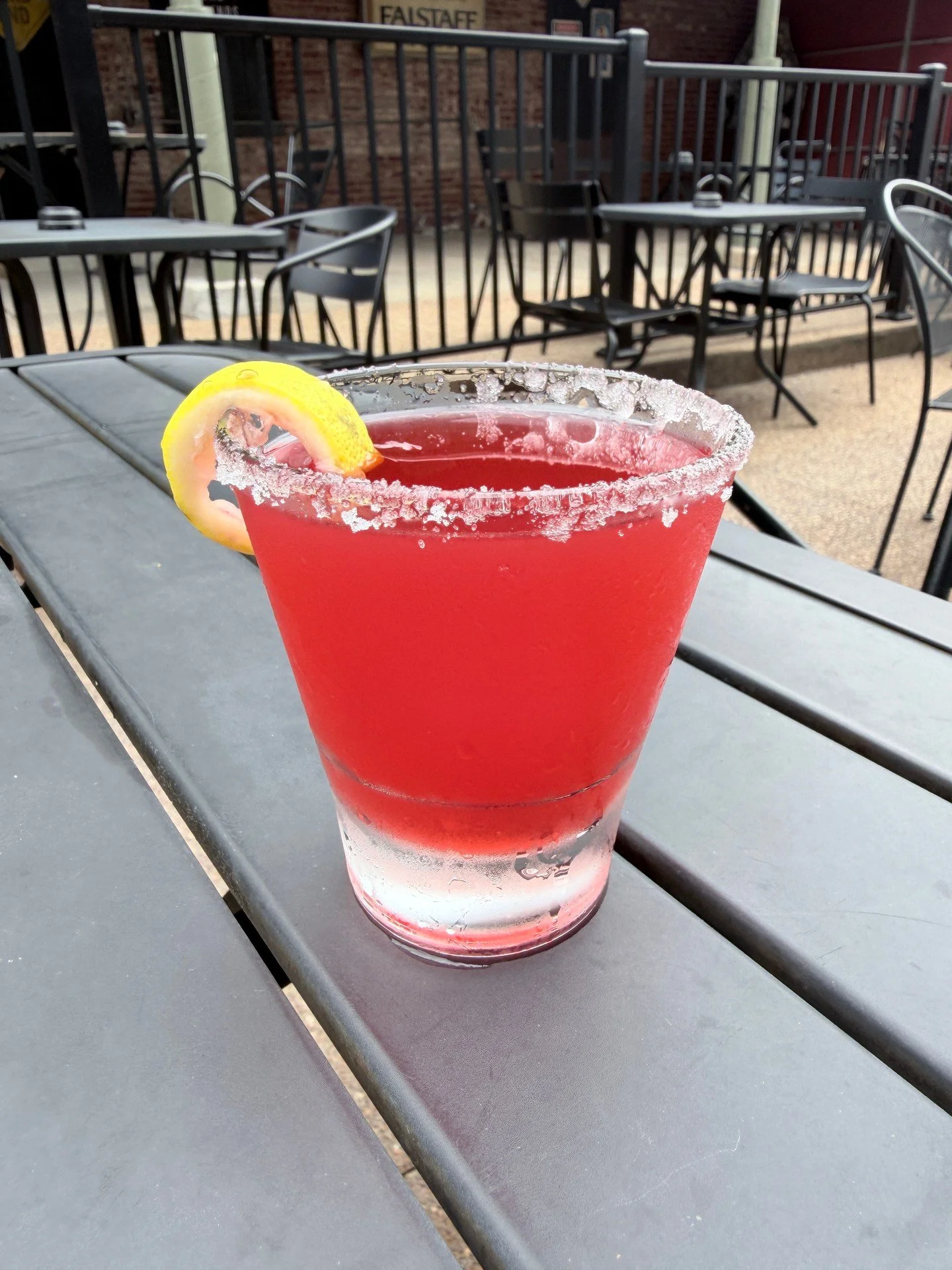 DROP-A-B**CH - Deep Eddy lemon and raspberry liqueur lemonade with a sweet sugar rim! Check it out on our patio. Don&rsquo;t miss the full cocktail menu at Eat Crow!

#EatCrowSTL #Soulard #STLFood #STLDrinks #StLouisEats #StLouisDrinks #CocktailTime 