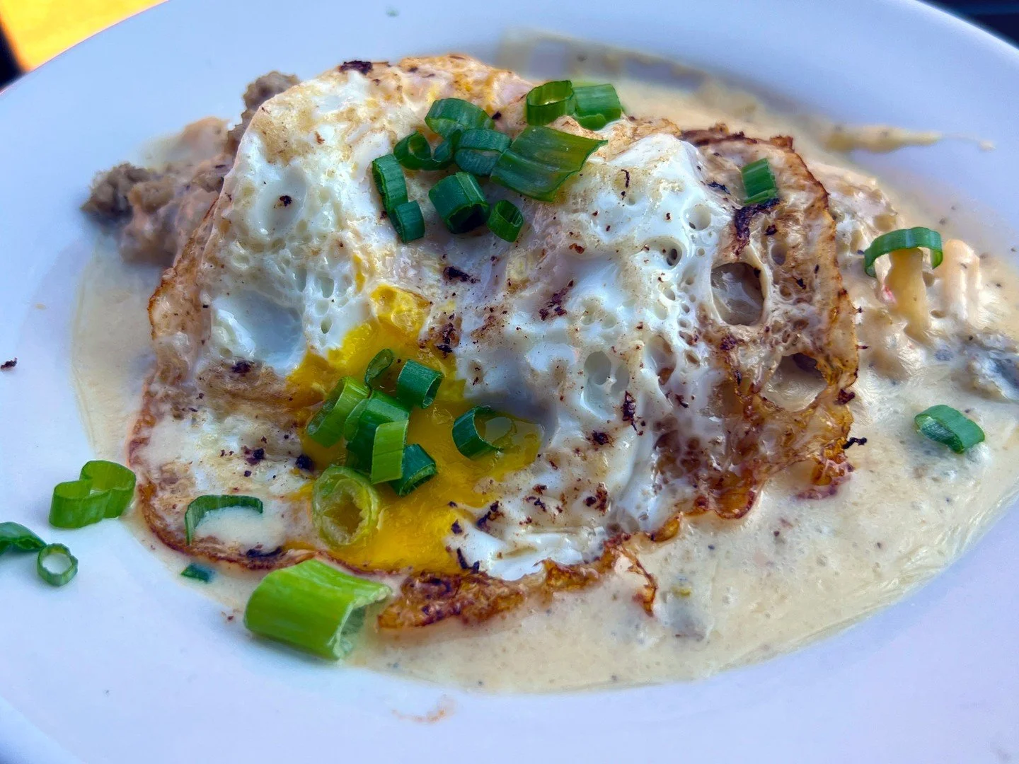 It's Saturday Metal Brunch in Soulard from 11 AM to 2 PM! Indulge in The Bowl of Slop, featuring a generous portion of hash brown casserole smothered in creamy gouda jalape&ntilde;o cheese sauce, topped with sausage crumbles, green onions, and an ove
