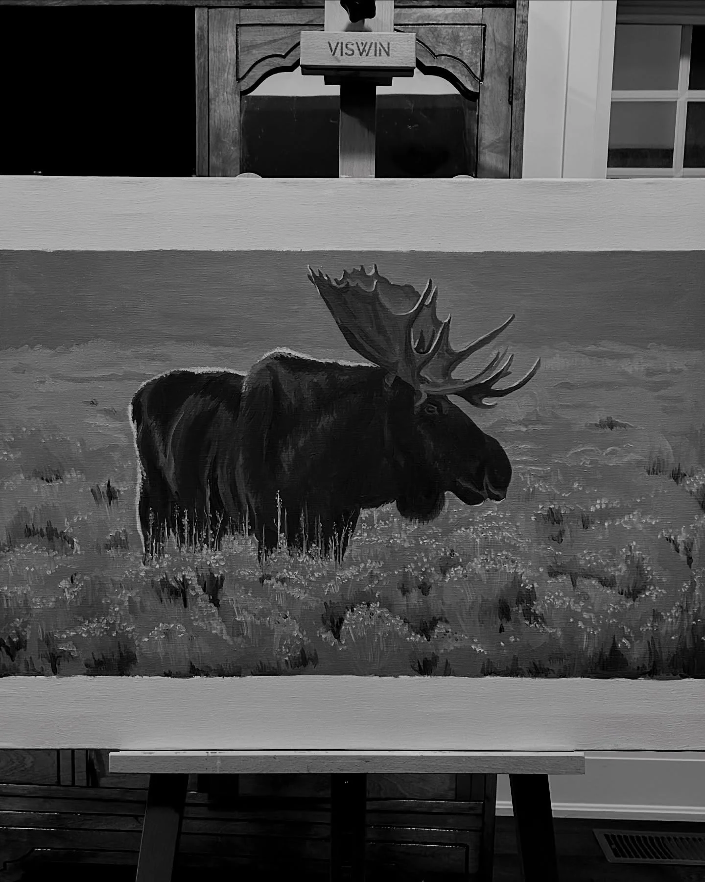 I had a blast painting this old moose. I tried to work fast and keep it loose, not worrying about minor details and mistakes. Apparently that&rsquo;s called &ldquo;Impressionism&rdquo; and apparently I love it. 

More paintings in this style to come,