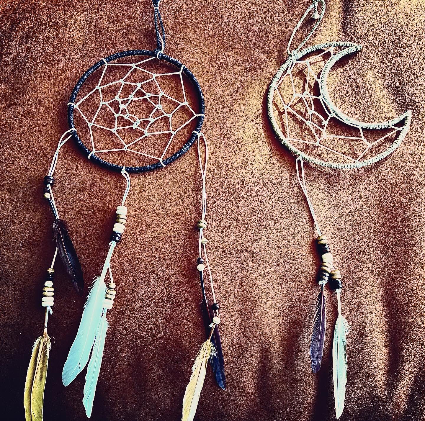 Dream Catchers by artist and Art Workshop facilitator Rekina Perry.
Celebrating Native American Heritage this month and every day.
The land we occupy and steward, the culture we acknowledge and honor.
#survivorsleadtheway 
#artheals
#artliberation