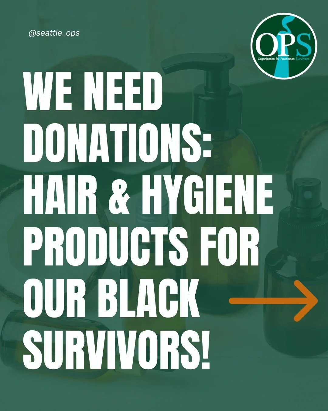 At OPS, we believe in creating truly inclusive spaces that cater to the diverse needs of all survivors.

✨ While we receive generous donations of hair products and soaps for white-bodied women survivors, we recognize that our Black women survivors fa