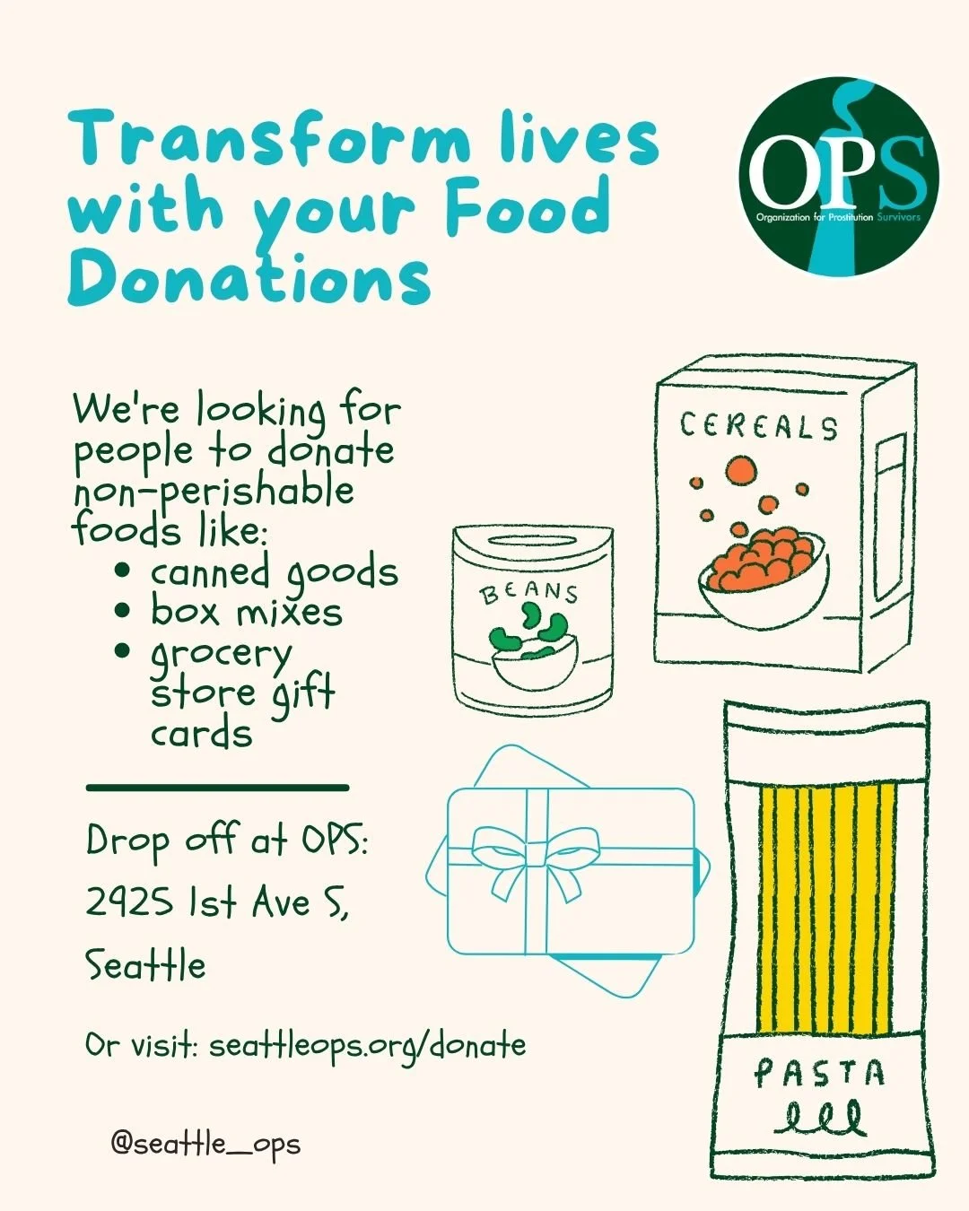 🍂 🦃 Help us make a difference this holiday season! 🦃 🍂

We&rsquo;re hosting a Turkey Drive and need your support! 

Donate non-perishable foods like canned goods, box mixes, or grocery store gift cards to help our survivors in need this holiday s