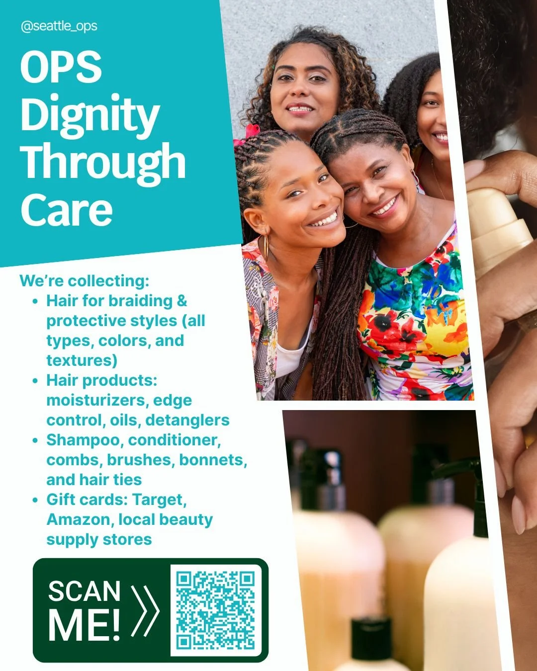 Recently, our youth survivors of CSE have shared a specific need: hair and self-care essentials &mdash; things like shampoo, conditioner, bonnets, and especially braiding hair and maintenance supplies that help them feel restored and confident.

✨ Yo