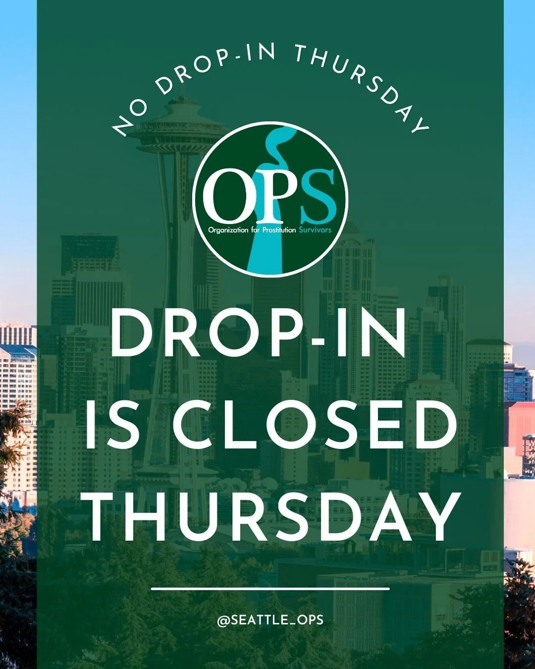 🛑✨ Drop-In Closed Tomorrow ✨🛑

Dear OPS community, we&rsquo;ll be pausing drop-in tomorrow, January 29th, as some of us attend the **Summit on Crime Survivors: Special Topic Series on Commercial Sexual Exploitation**.

This important gathering unit