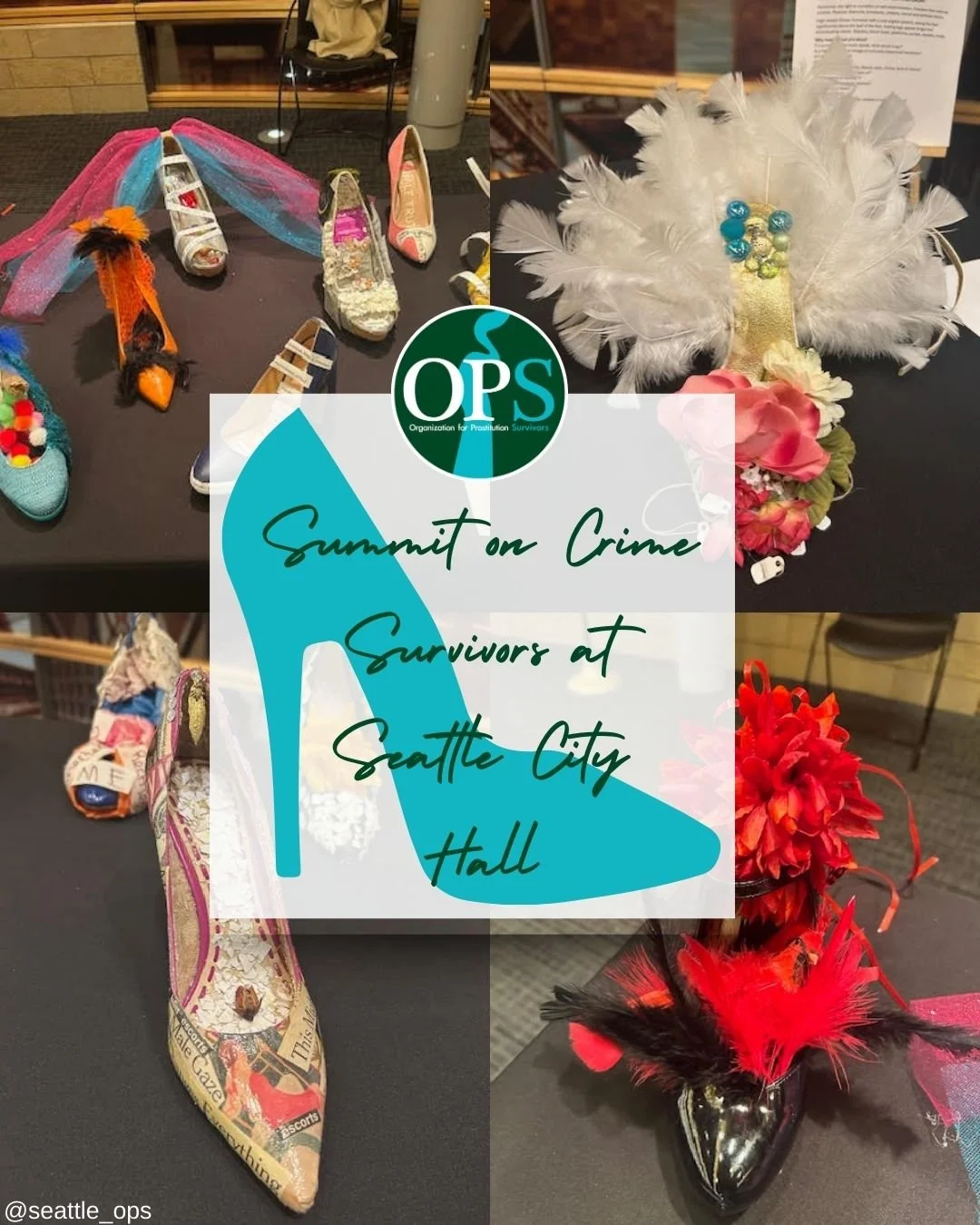 We want to deeply thank each survivor who infused their journey into the shoes they displayed during the Summit on Crime Survivors at Seattle City Hall. 

Your stories, represented through each shoe, are powerful testimonials of resilience, hope, and