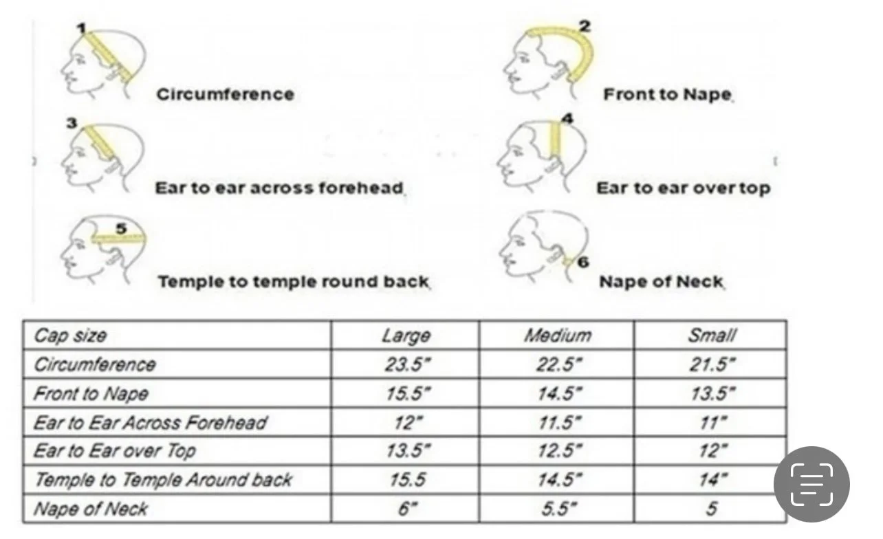 Wig Size Chart How to Measure Wig Length Tresses New York