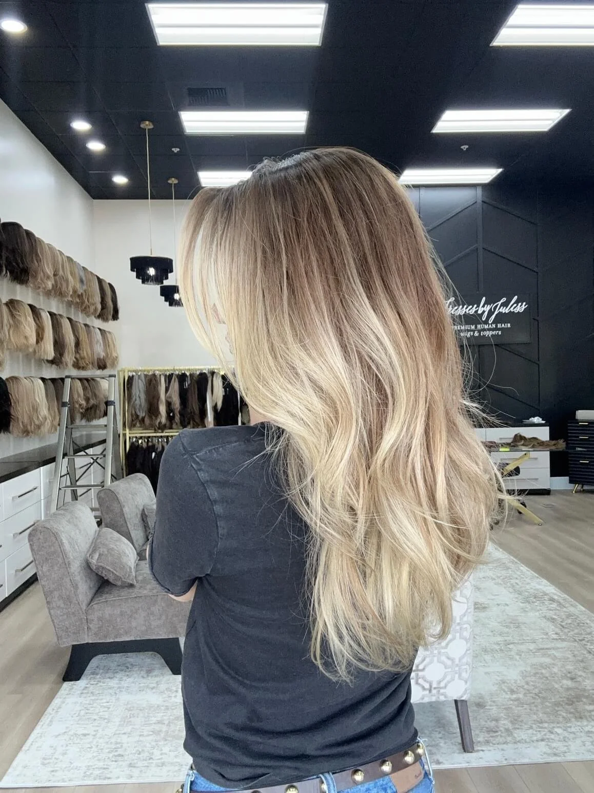 24-inch blonde Slavic human hair wig in Blonde