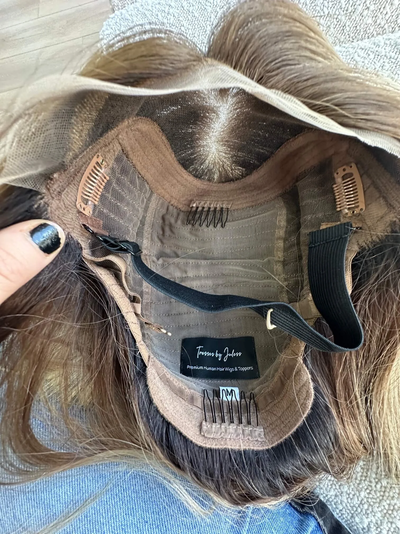 24-inch blonde Slavic human hair wig in Blonde