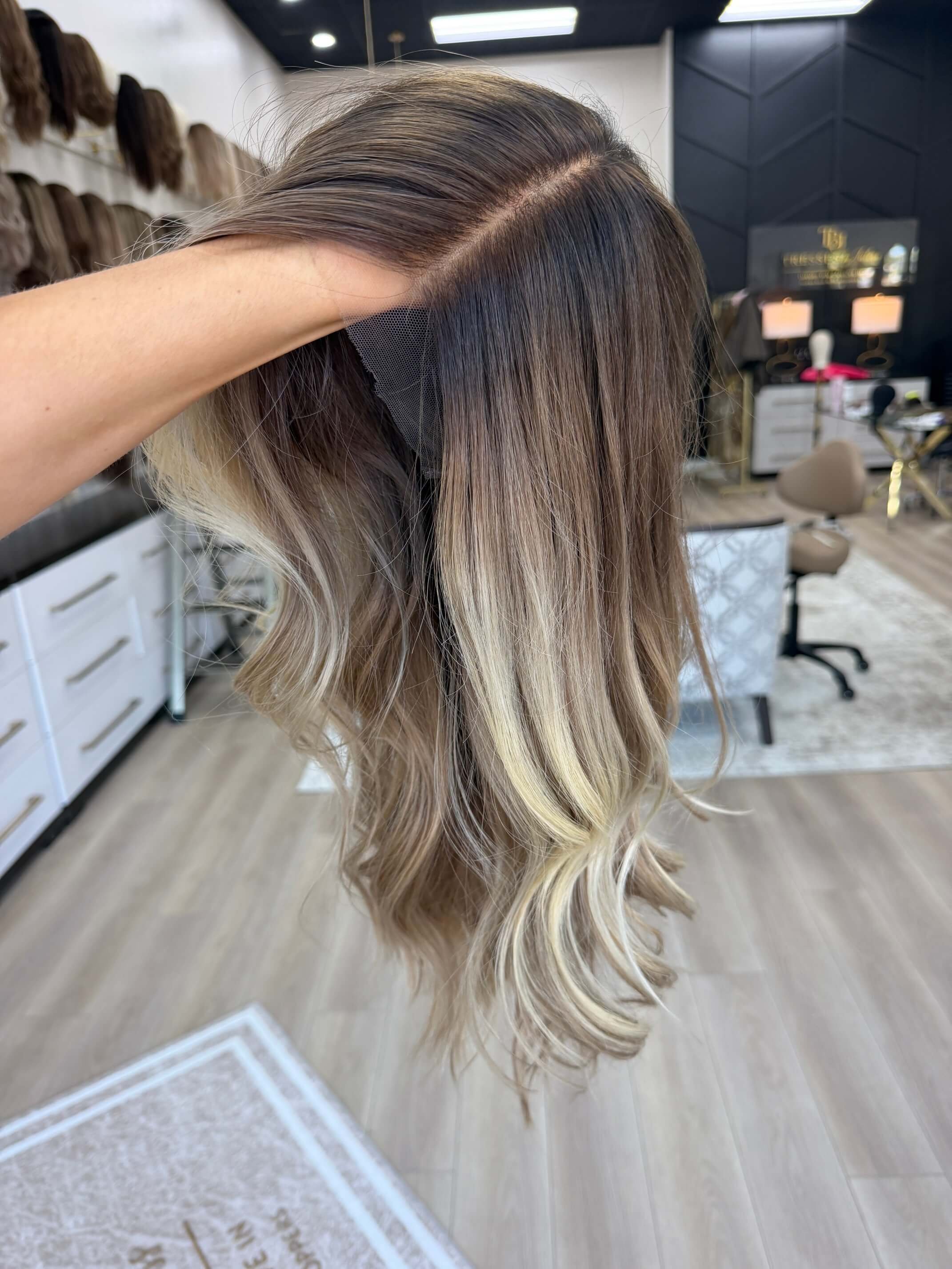 26-inch blonde Slavic human hair wig in Blonde