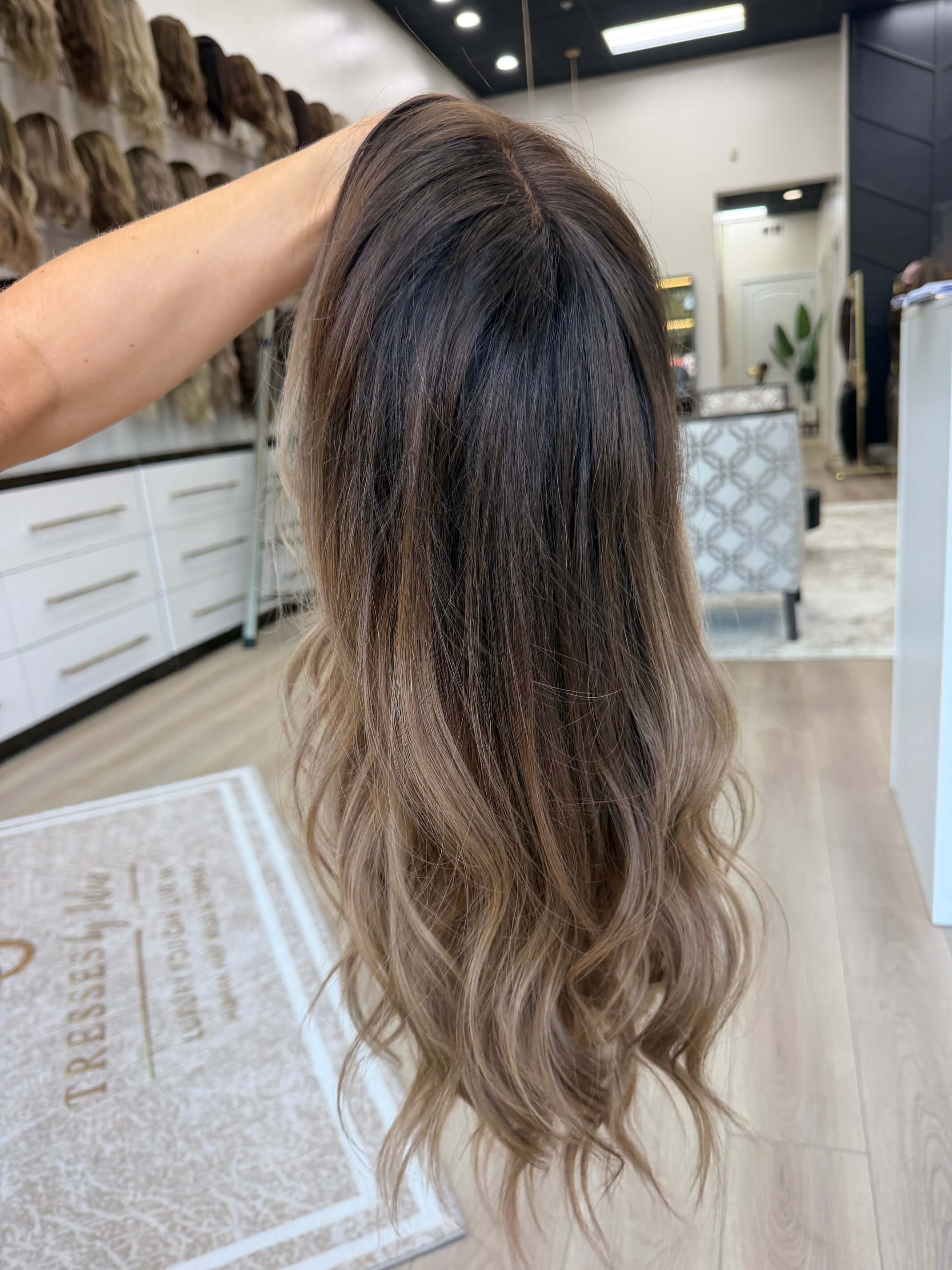 25-inch blonde Slavic human hair wig in Blonde