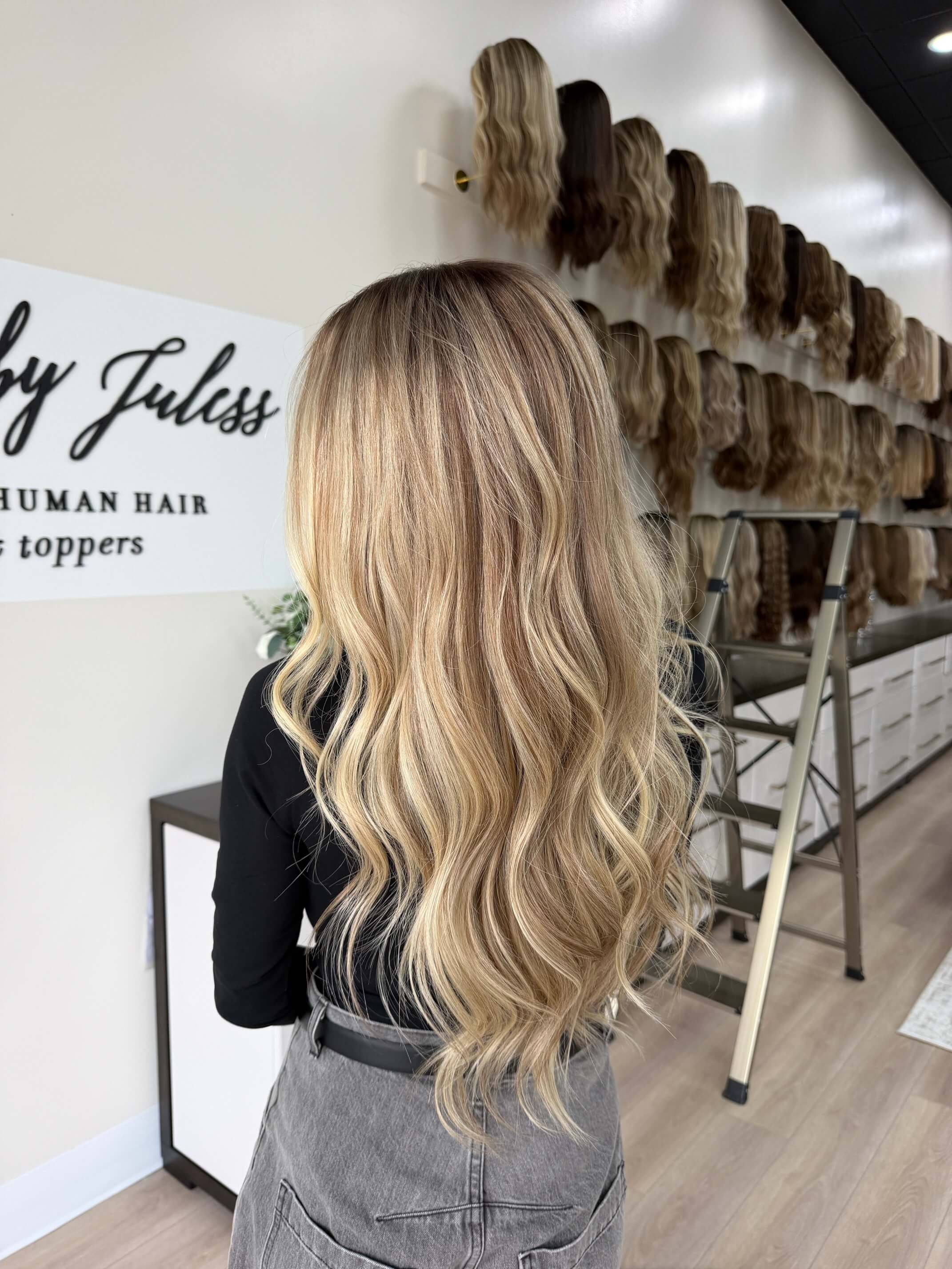 27-inch blonde Slavic human hair wig in Blonde