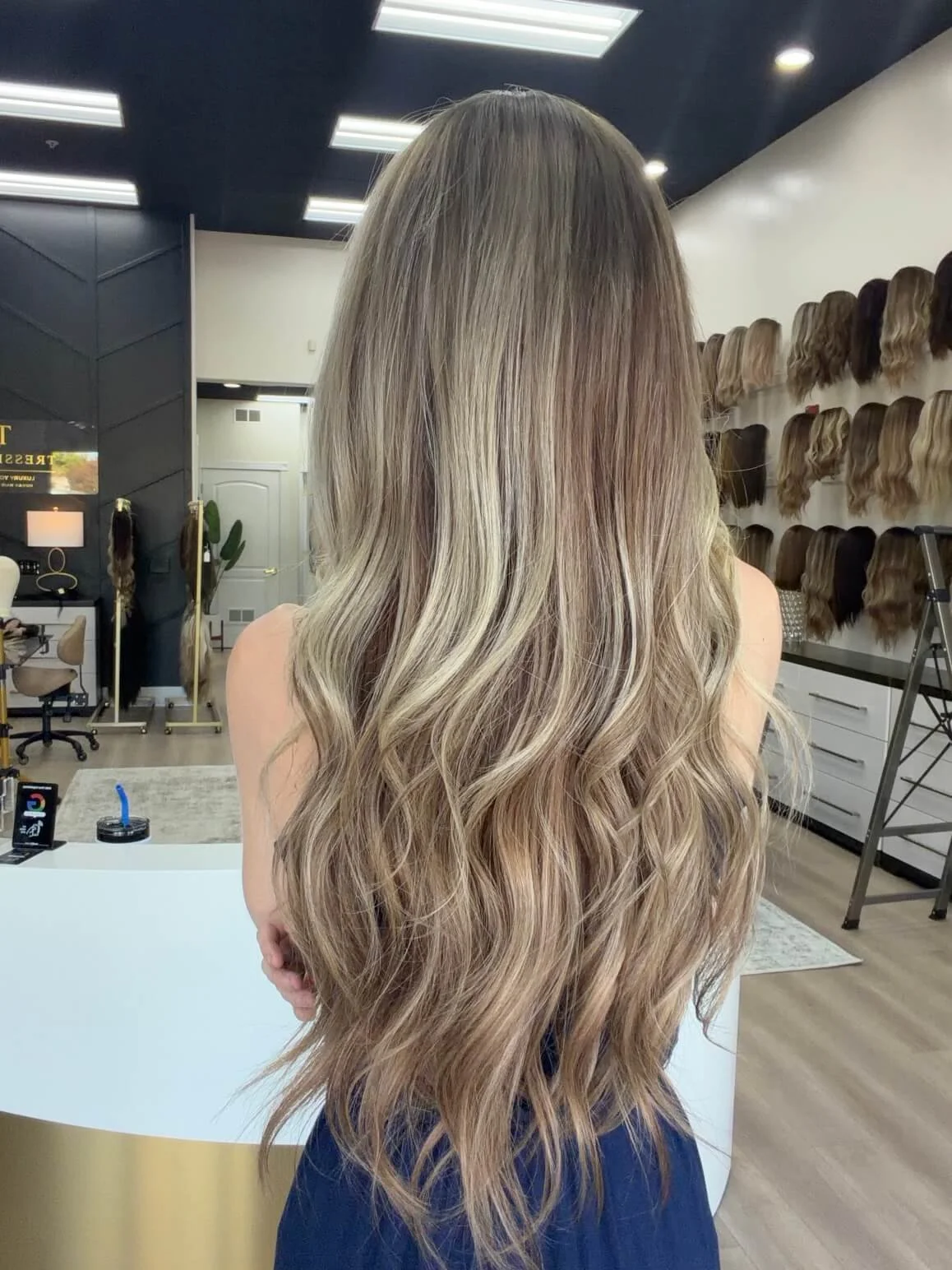 29-inch blonde Slavic human hair wig in Blonde
