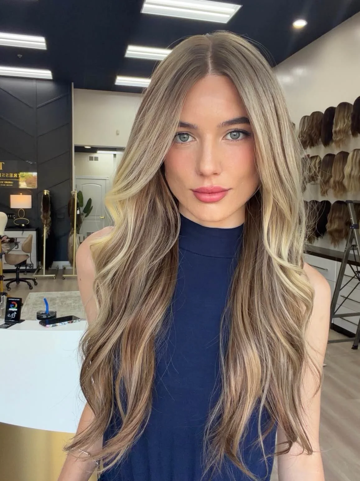 29-inch blonde Slavic human hair wig in Blonde