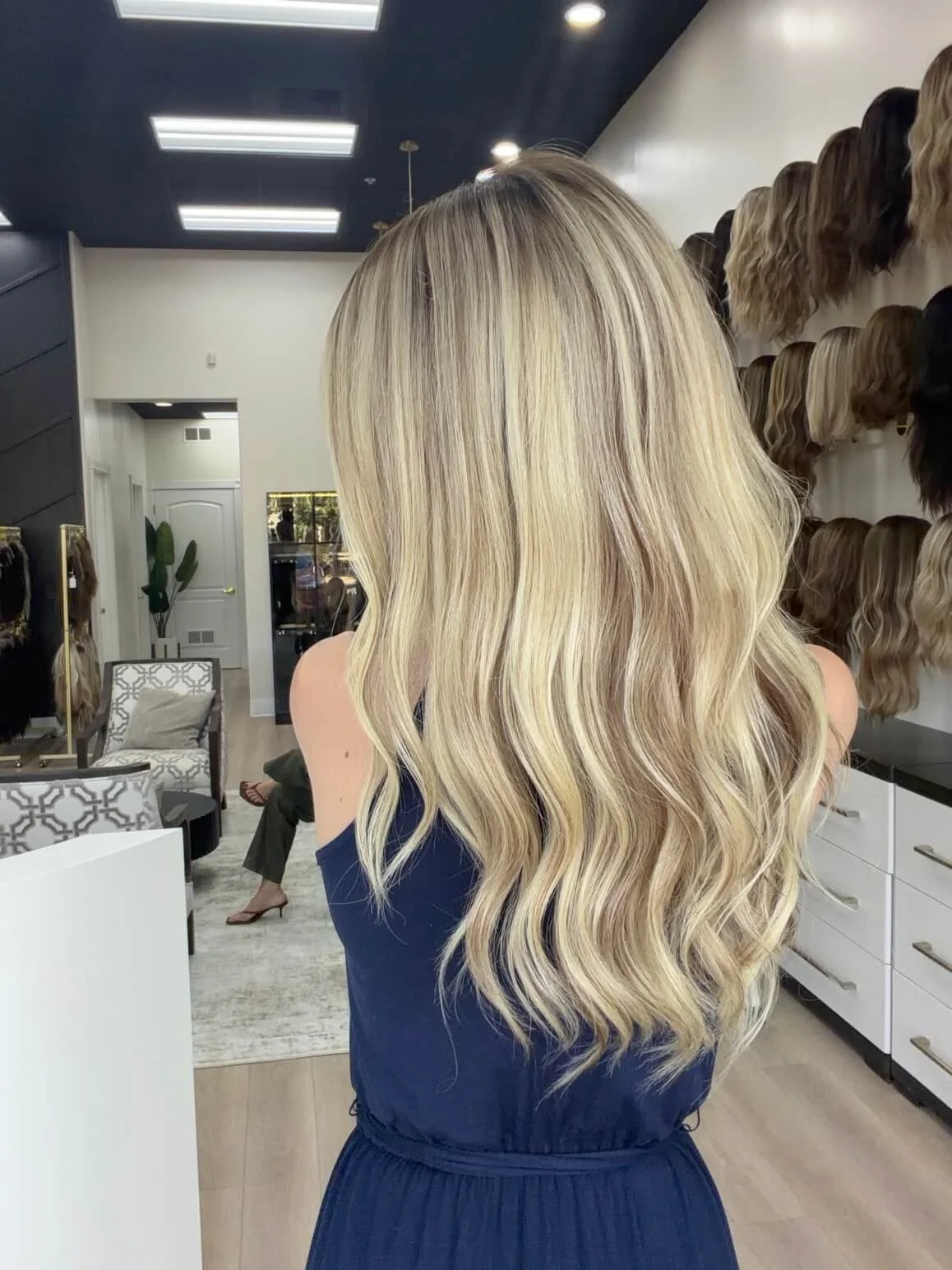 24-inch blonde Slavic human hair wig in Blonde