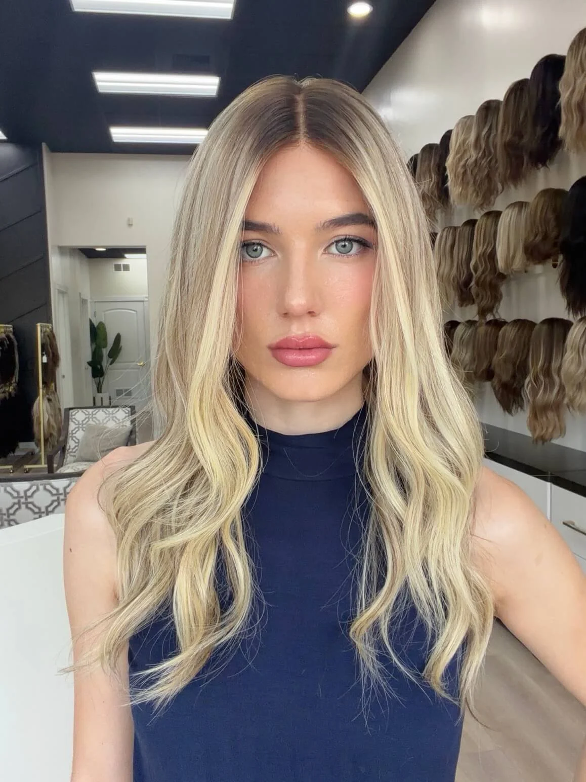 24-inch blonde Slavic human hair wig in Blonde