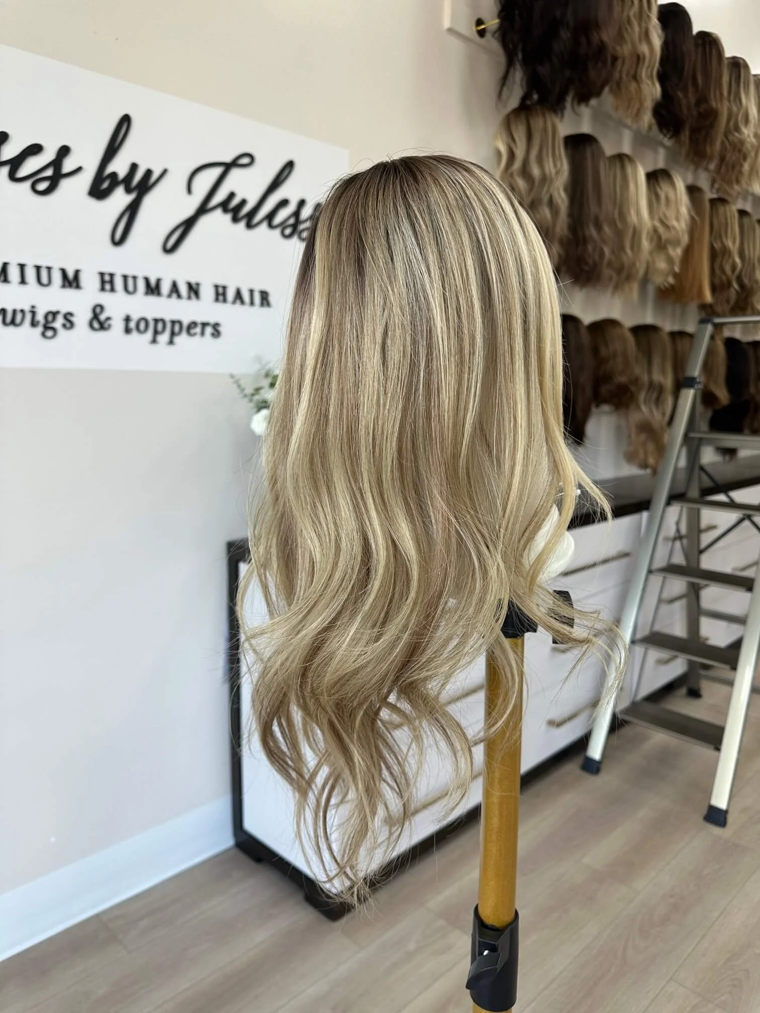 24-inch blonde Slavic human hair topper by Tresses by Juless