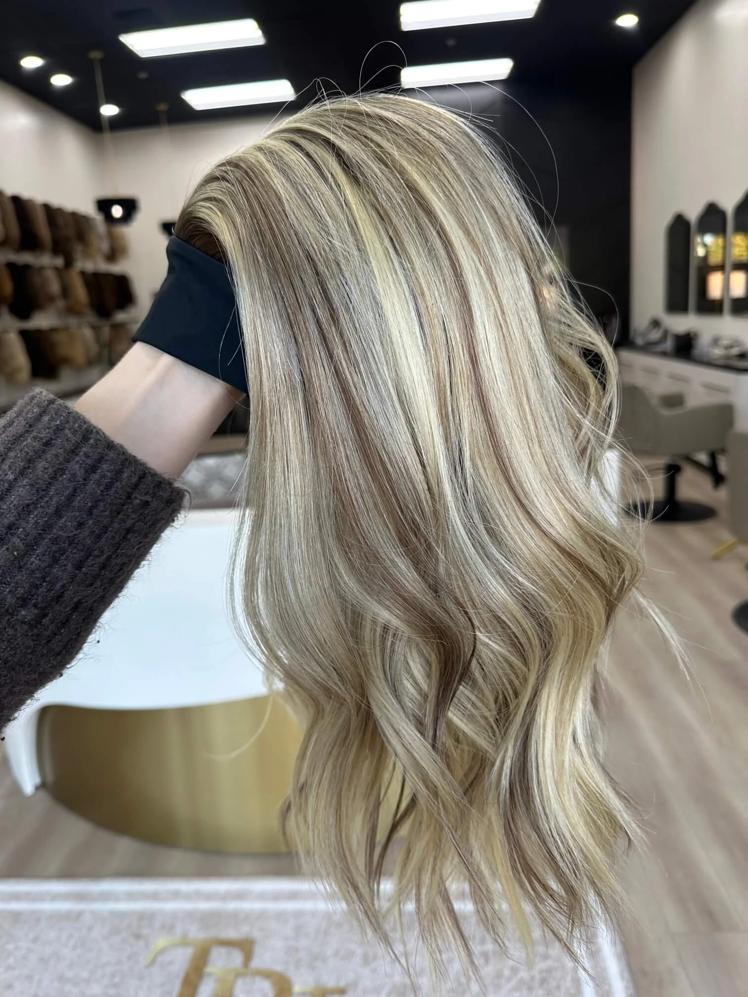20-inch blonde Slavic human hair wig by Tresses by Juless