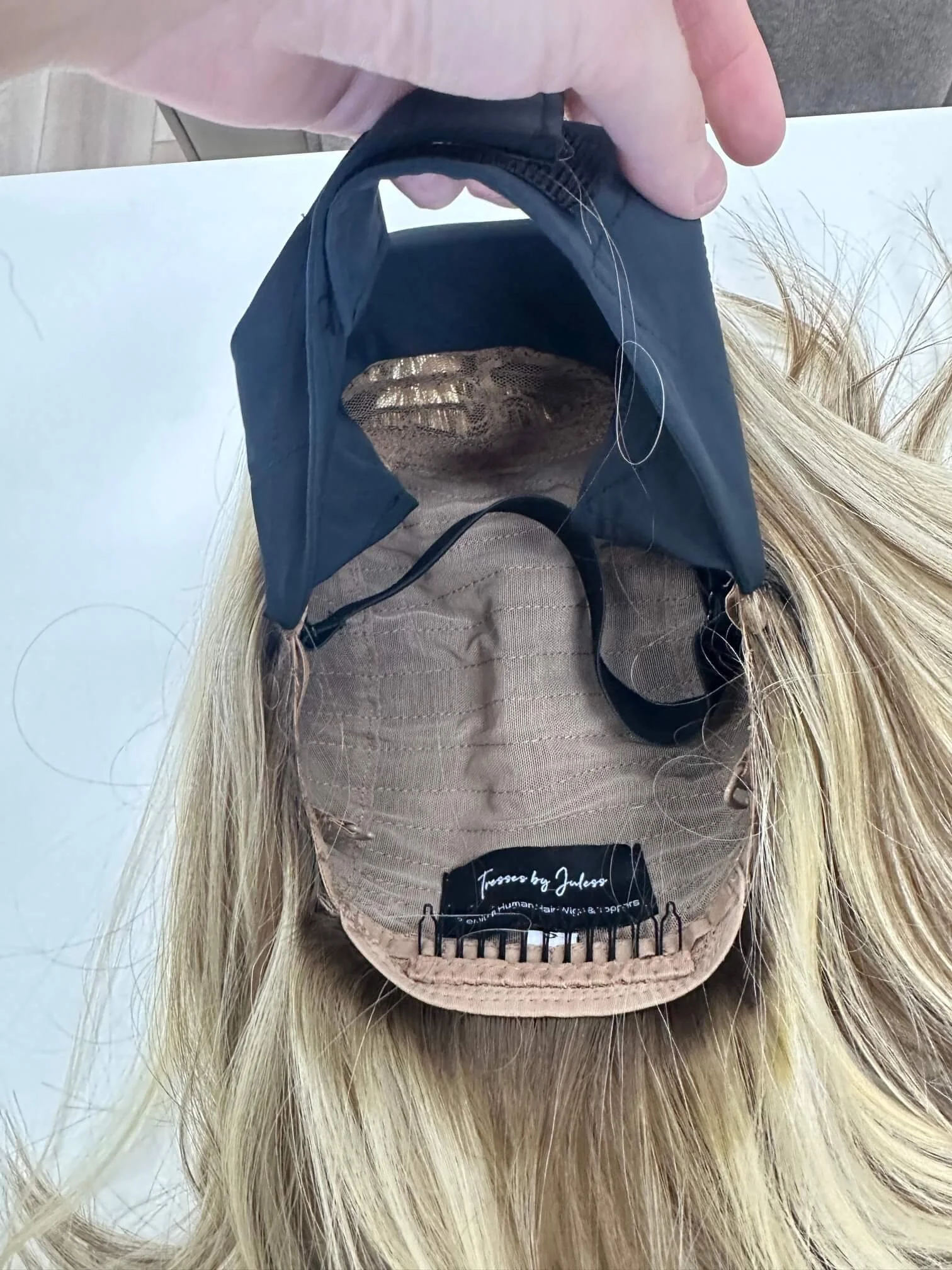 20-inch blonde Slavic human hair wig in Blonde