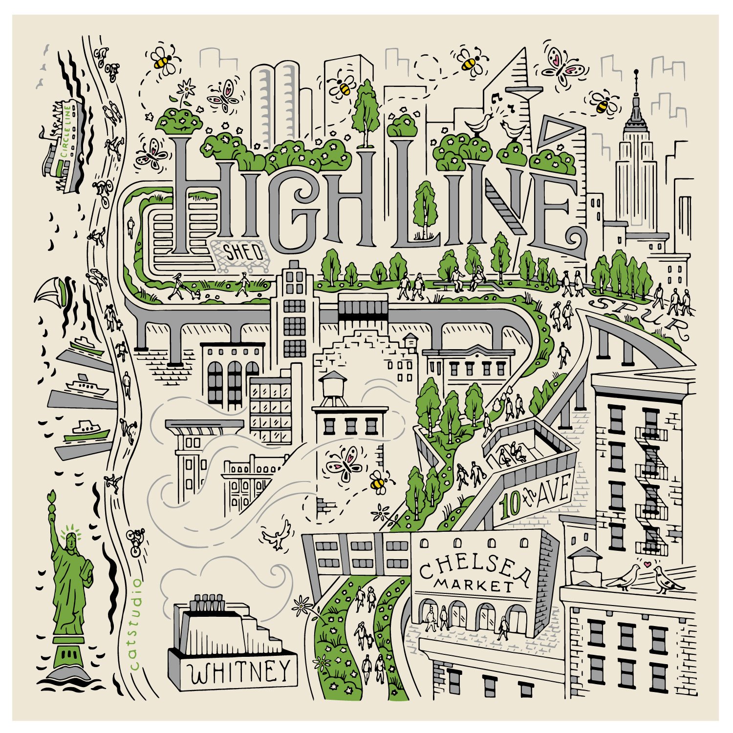 High Line NYC / design for catstudio