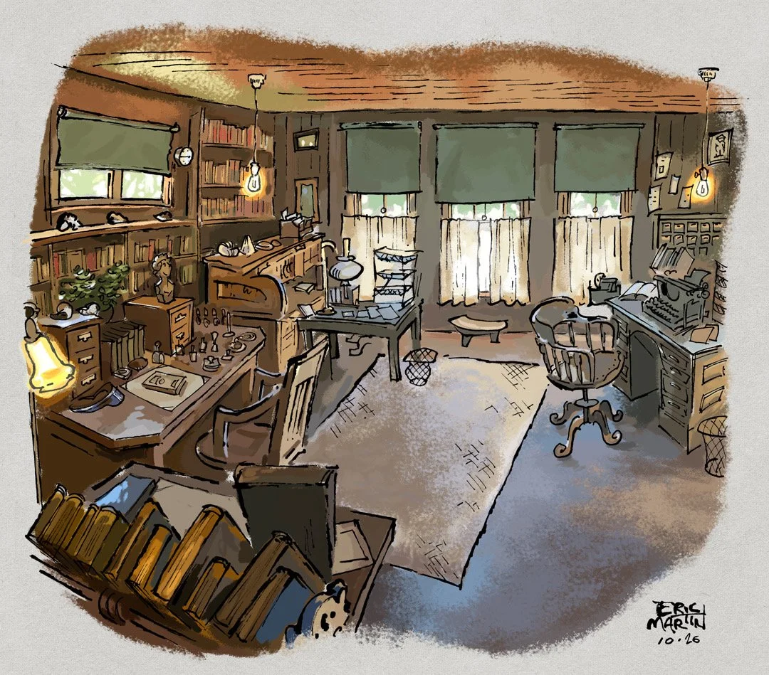Jack London's writing room. Jack London State Historical Park, Glen Ellen, CA.