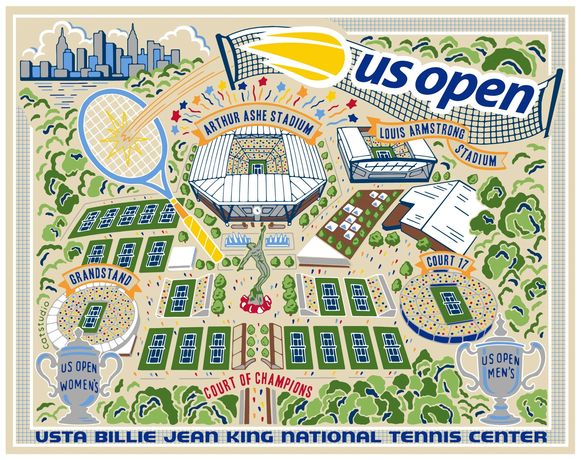 US Open /
design for catstudio