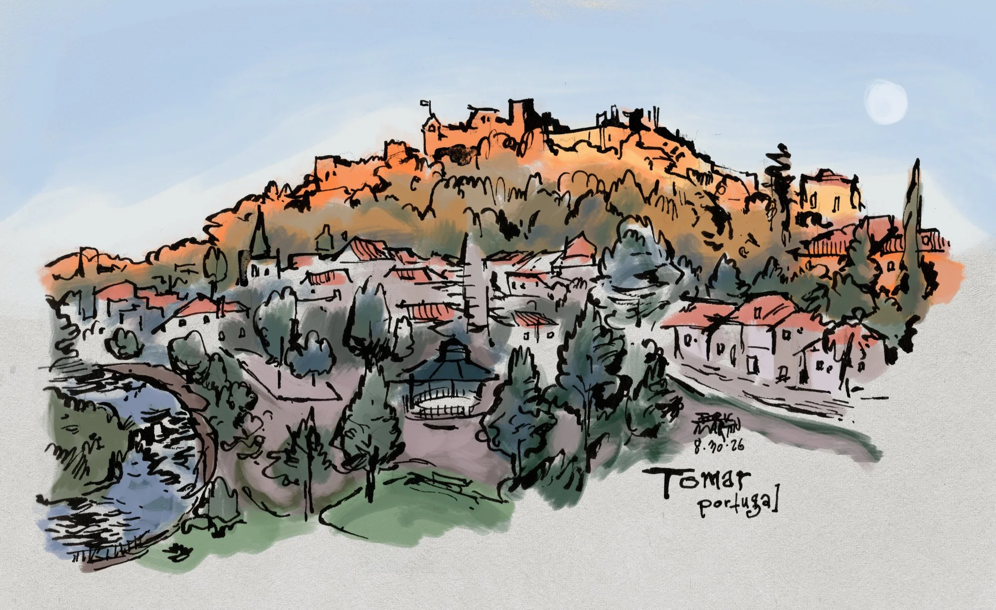 The town of Tomar, Portugal 8/30/26