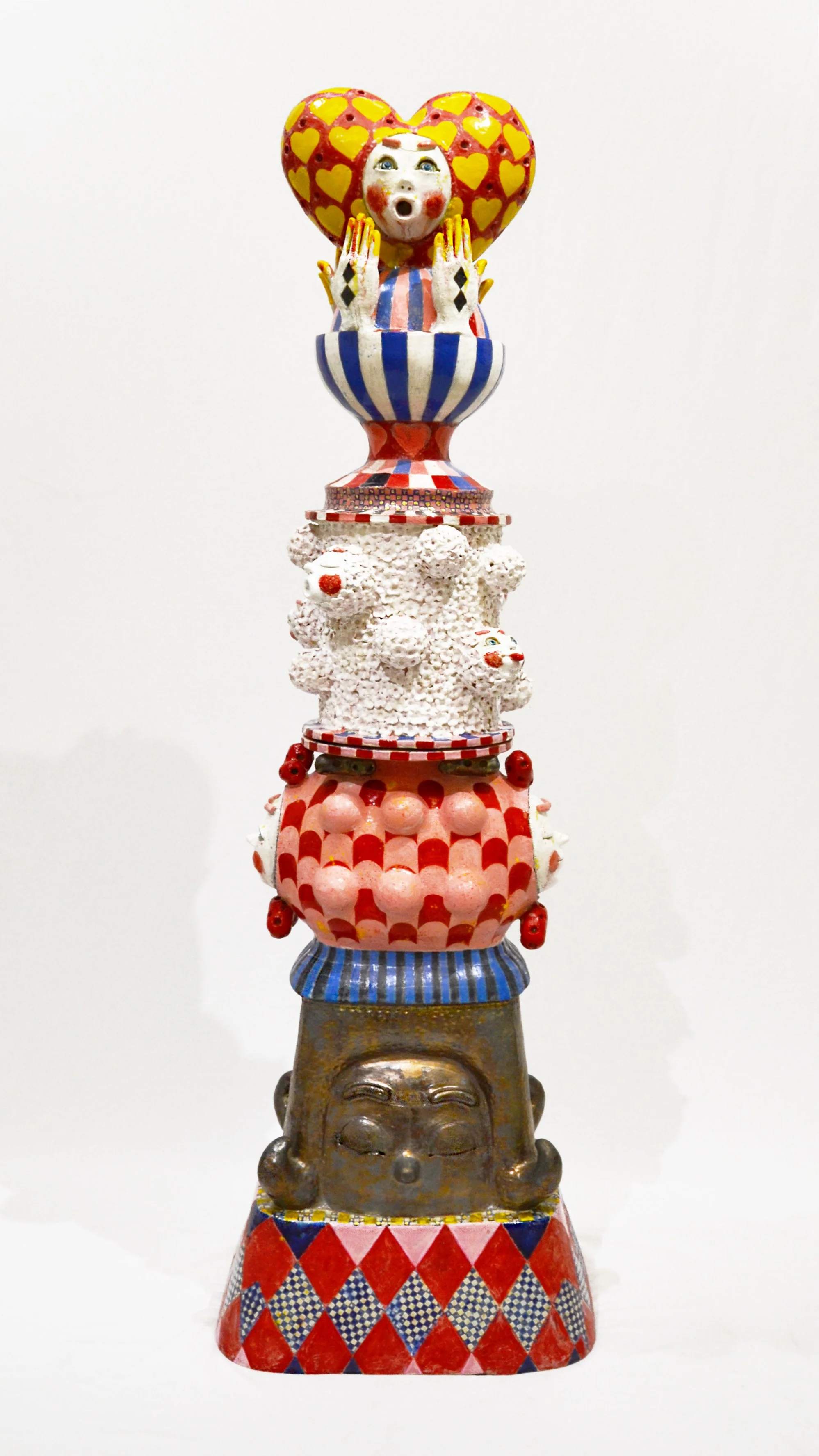 Joon Hee Kim | The Corinthian Order I ceramic glaze gold luster 72 x 21 x 15 inches.jpg
