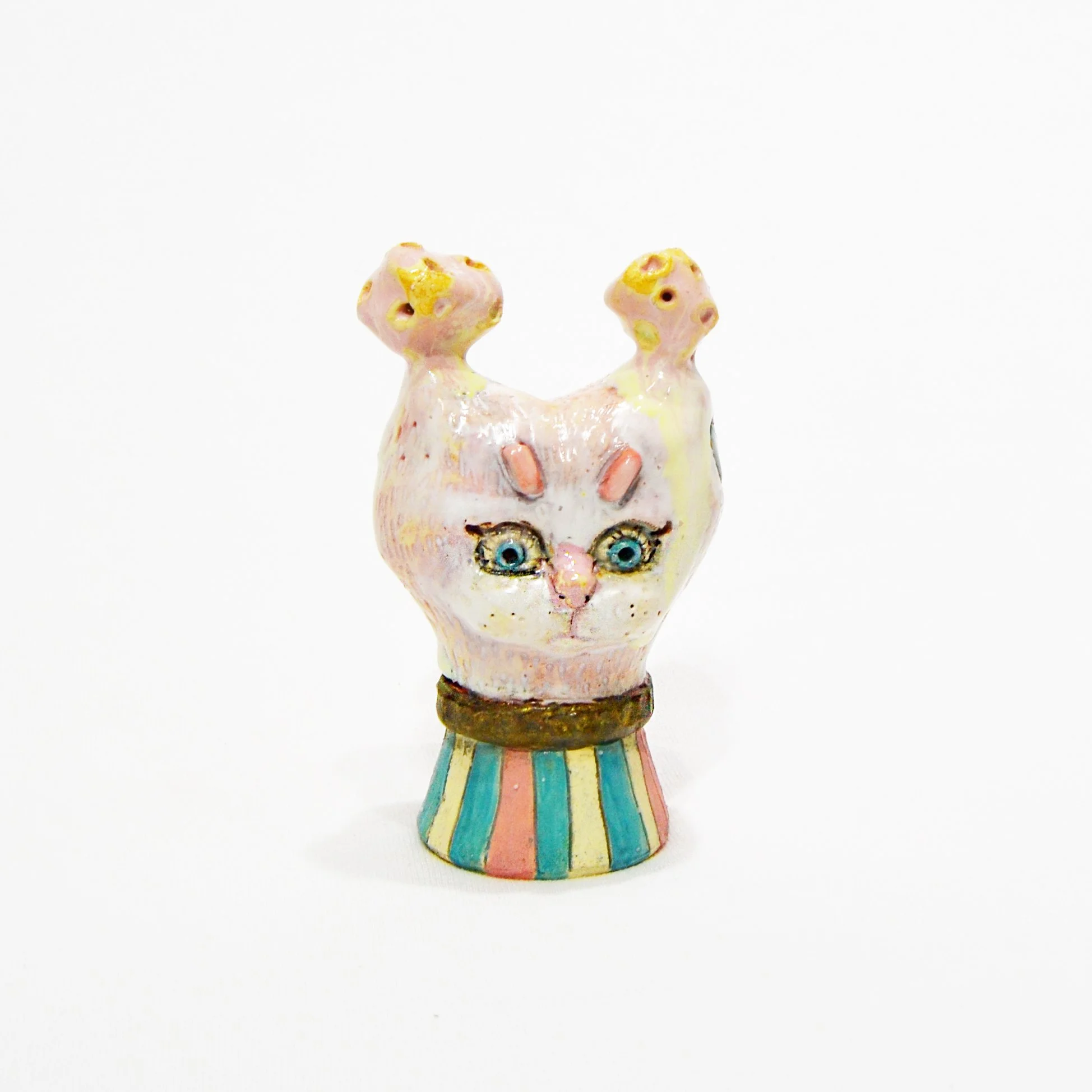 The Ceremony of Small Hearts (II) ceramic & glaze 6 x 3 x 2.5 inches (front).jpg