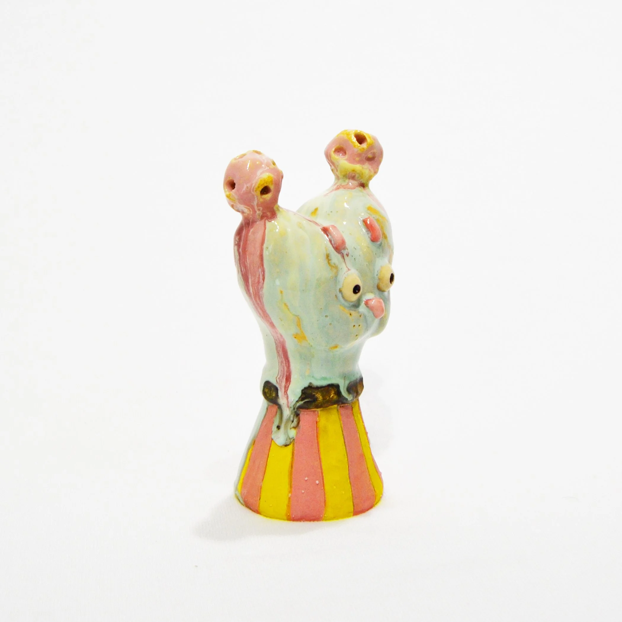 The Ceremony of Small Hearts (I) ceramic & glaze 6 x 3 x 2.5 inches (side).jpg