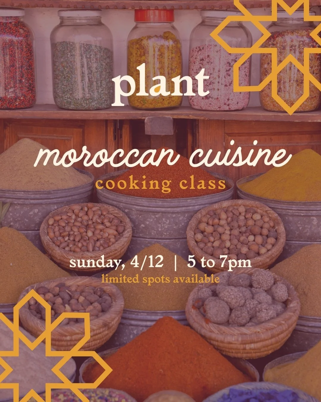 Cooking Class: Moroccan Cuisine with Emma Ryan