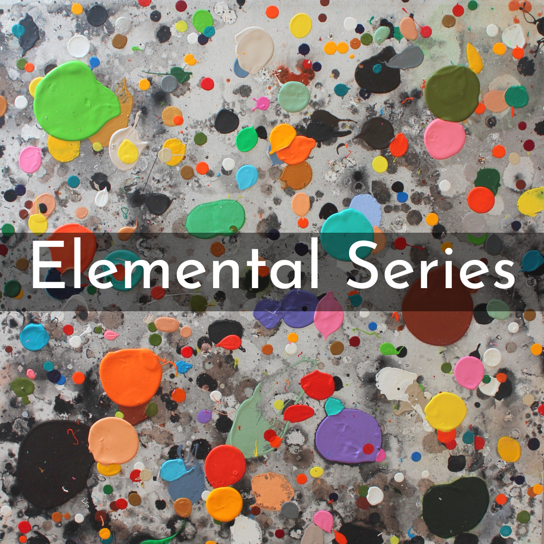 Elemental Series - I was motivated to create a series of paintings that extracted the vibrational energy of nature. It was my intention to create a body of work  that pictorially rises up and levitates above the material, concrete world.