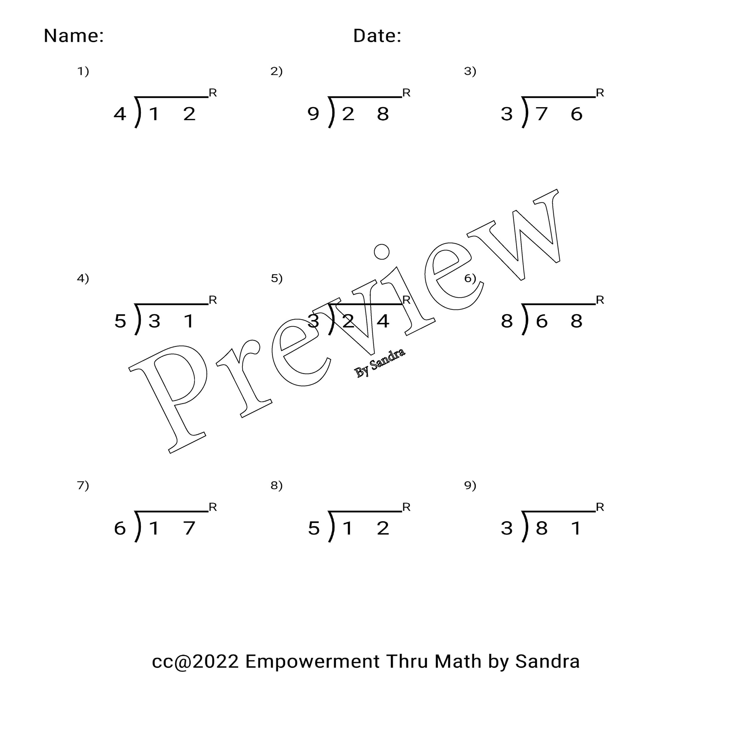 Long division with two digits This is a page about long division with two digits. It includes a worksheet for practicing this skill, and some related links.